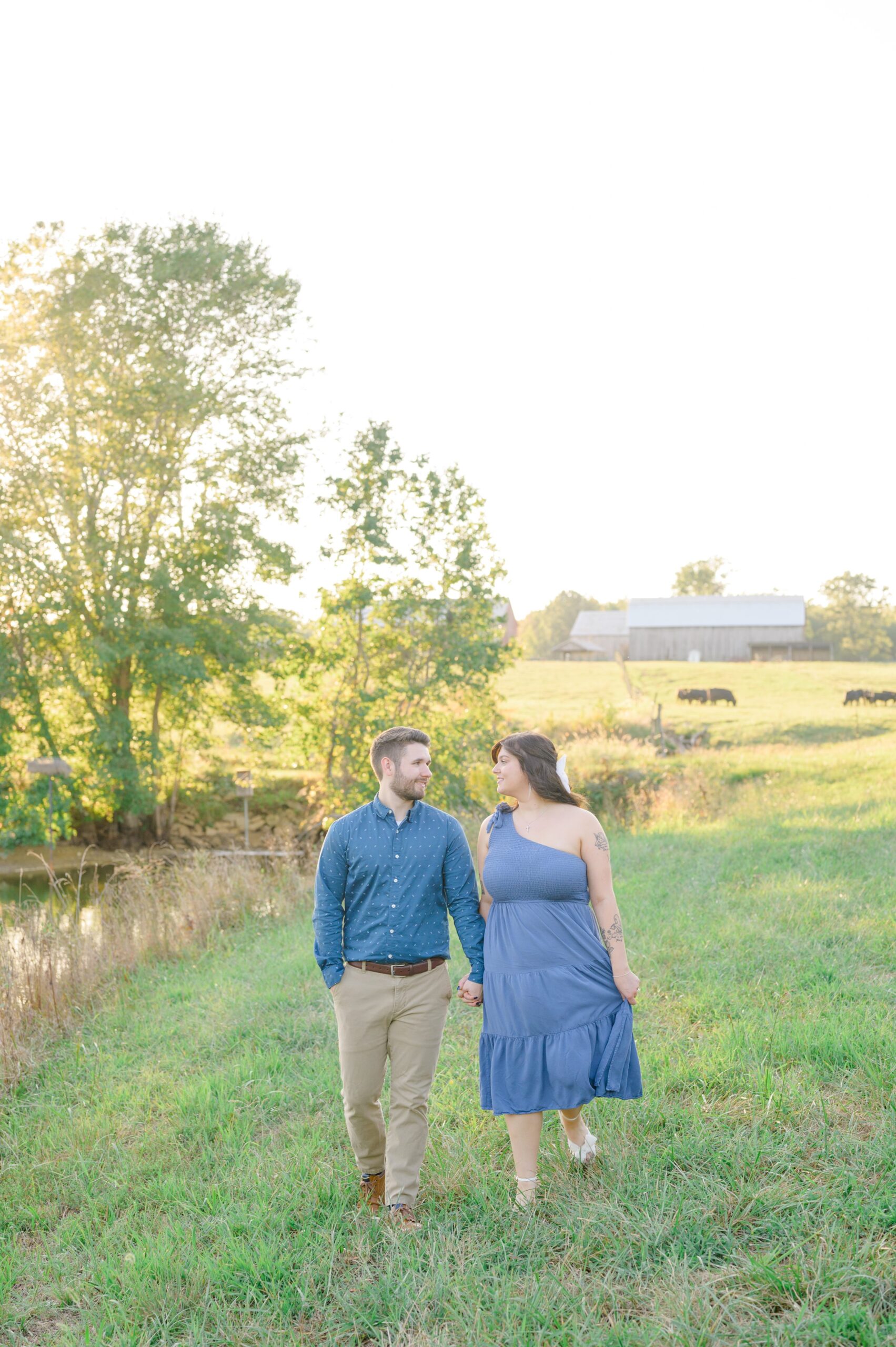 Engagement session in Southern Maryland photographed by Baltimore Wedding Photographer Cait Kramer.