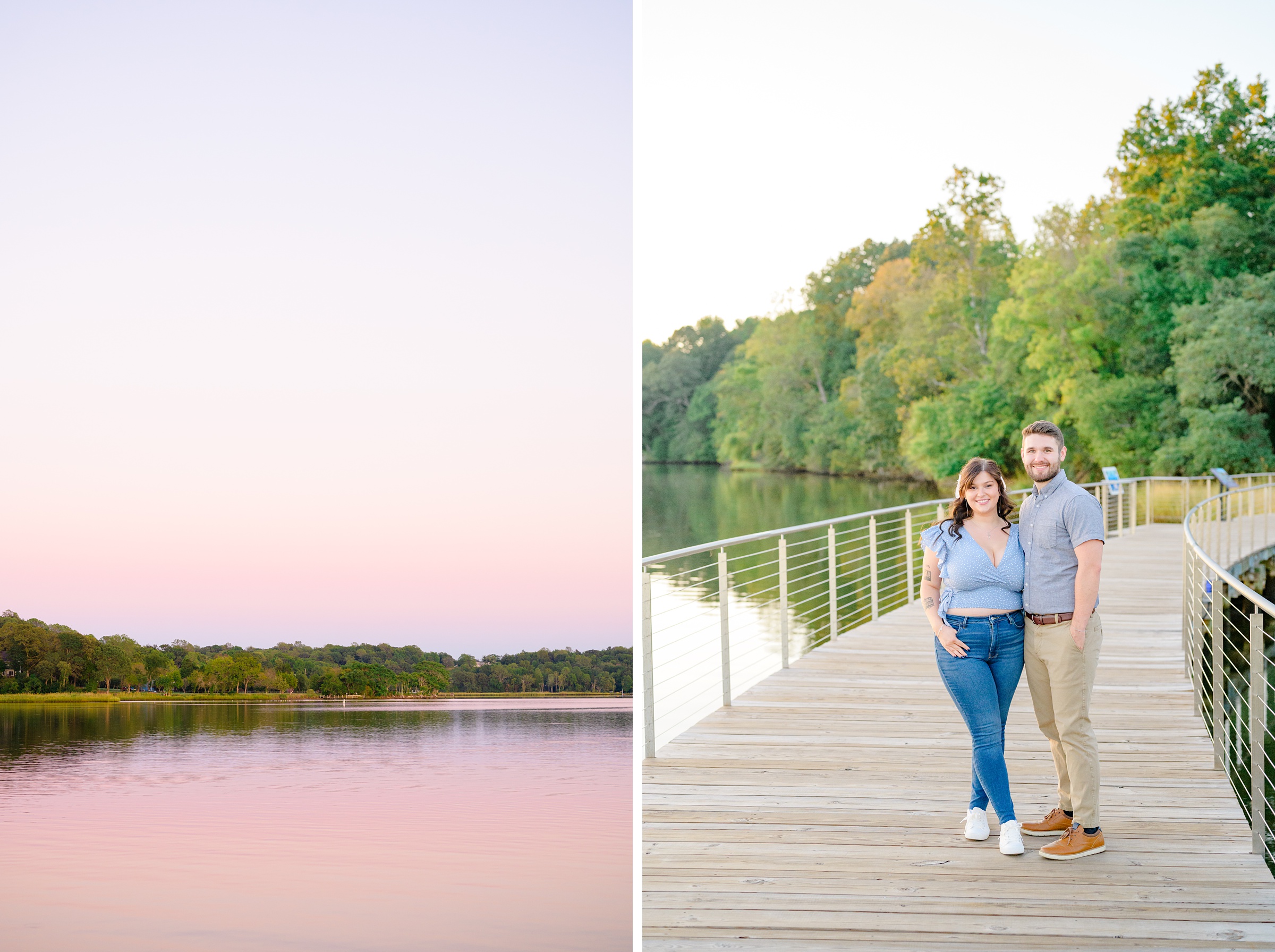 Engagement session in Southern Maryland photographed by Baltimore Wedding Photographer Cait Kramer.