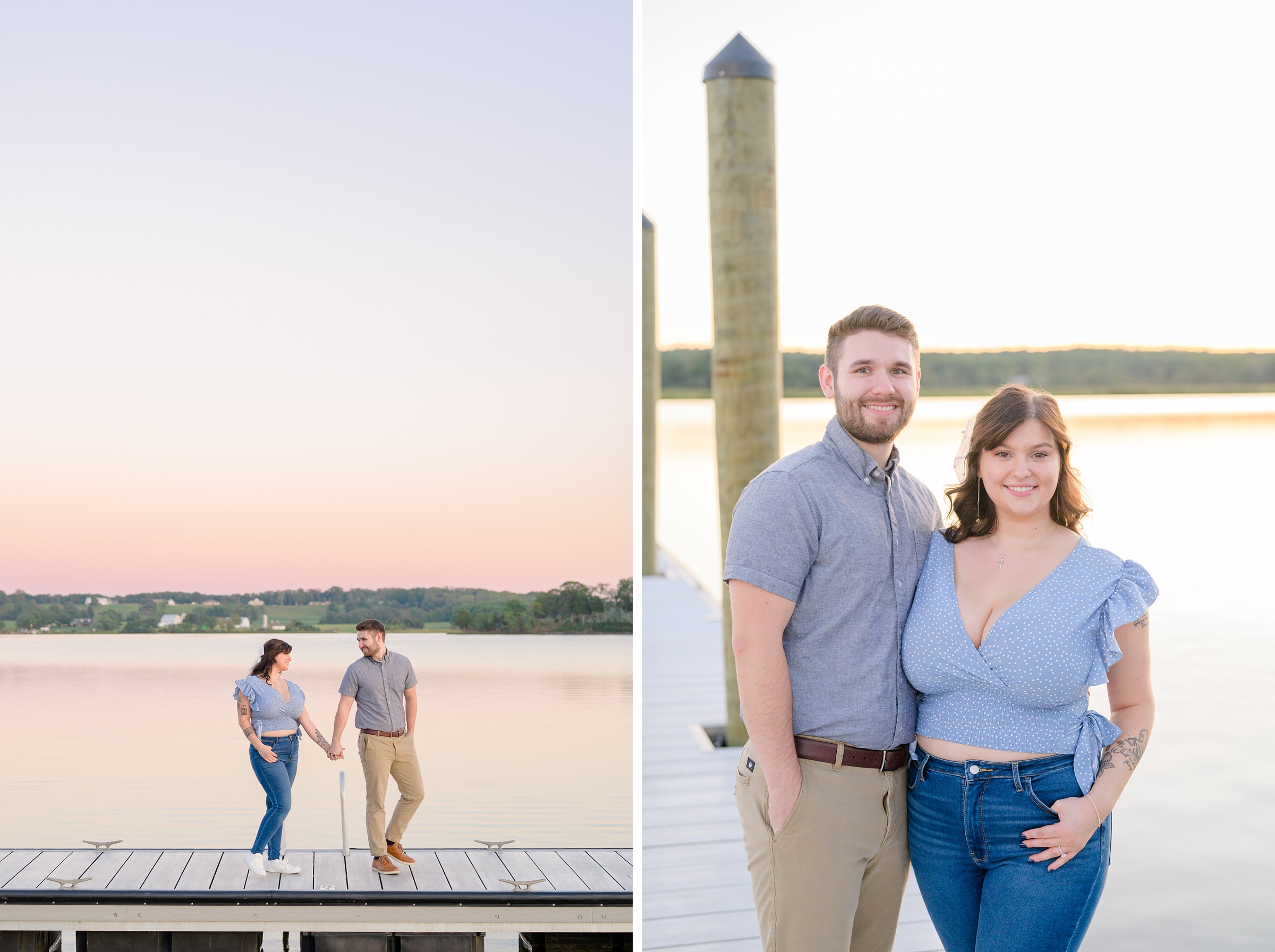 Engagement session in Southern Maryland photographed by Baltimore Wedding Photographer Cait Kramer.