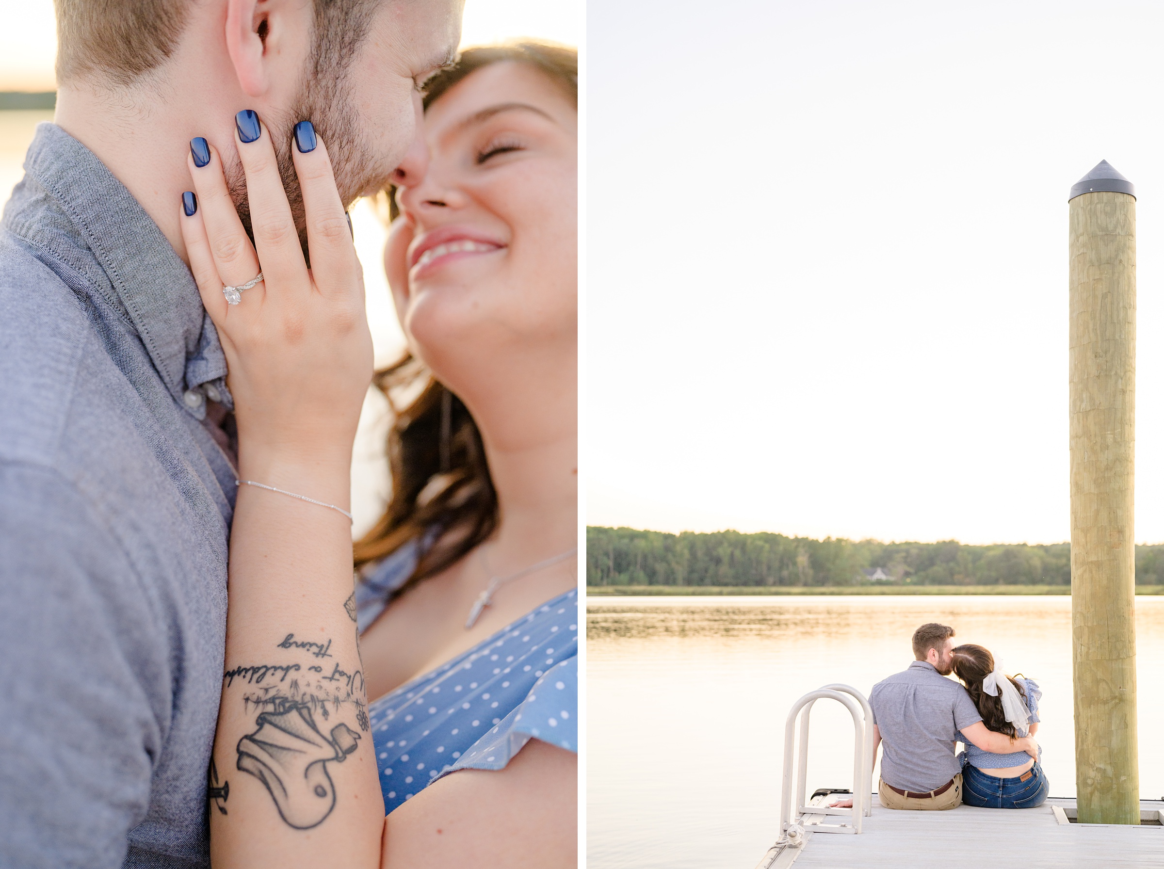 Engagement session in Southern Maryland photographed by Baltimore Wedding Photographer Cait Kramer.