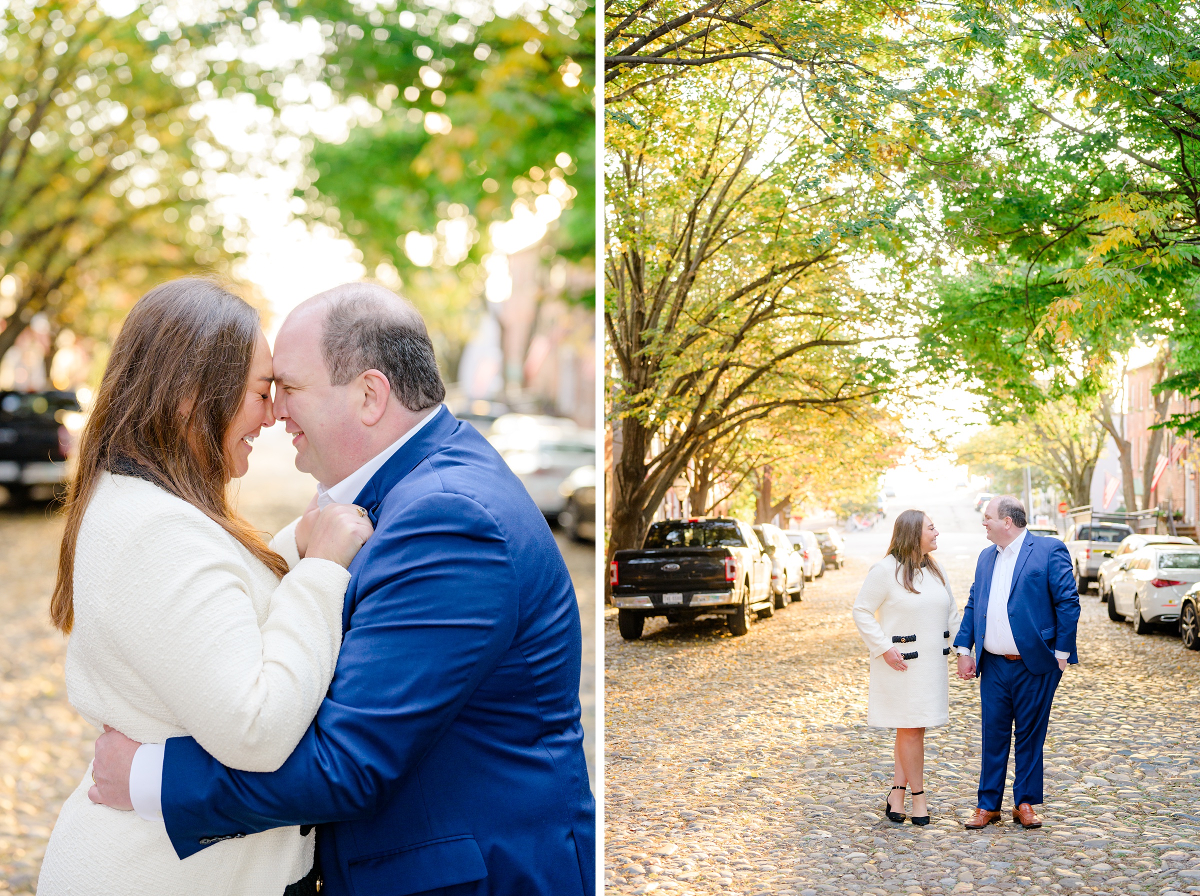 Anniversary Portraits in Old Town Alexandria photographed by Baltimore Wedding Photographer Cait Kramer.