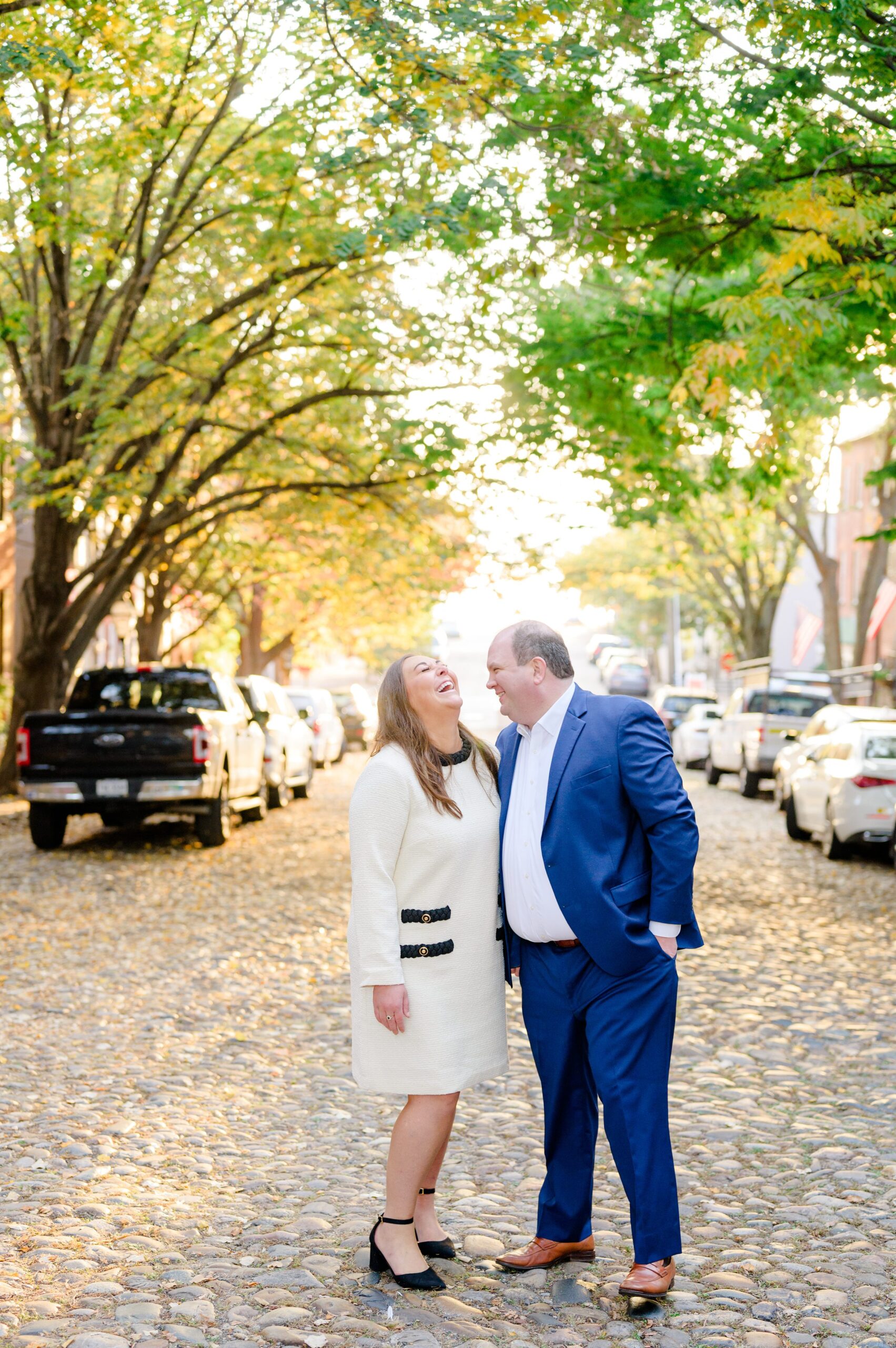 Anniversary Portraits in Old Town Alexandria photographed by Baltimore Wedding Photographer Cait Kramer.