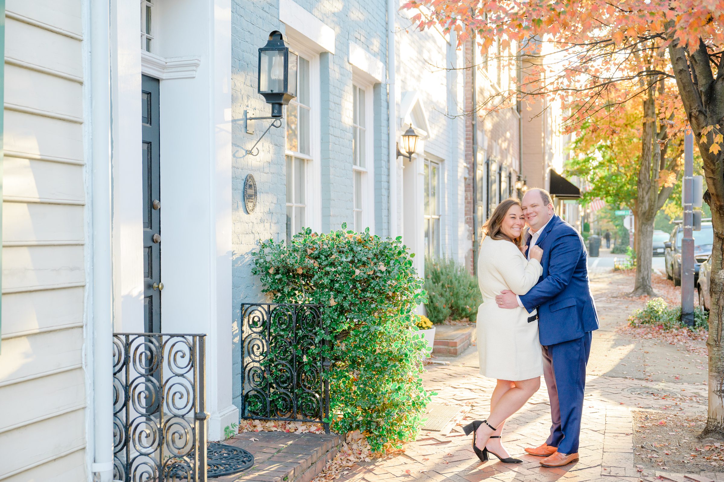 Anniversary Portraits in Old Town Alexandria photographed by Baltimore Wedding Photographer Cait Kramer.