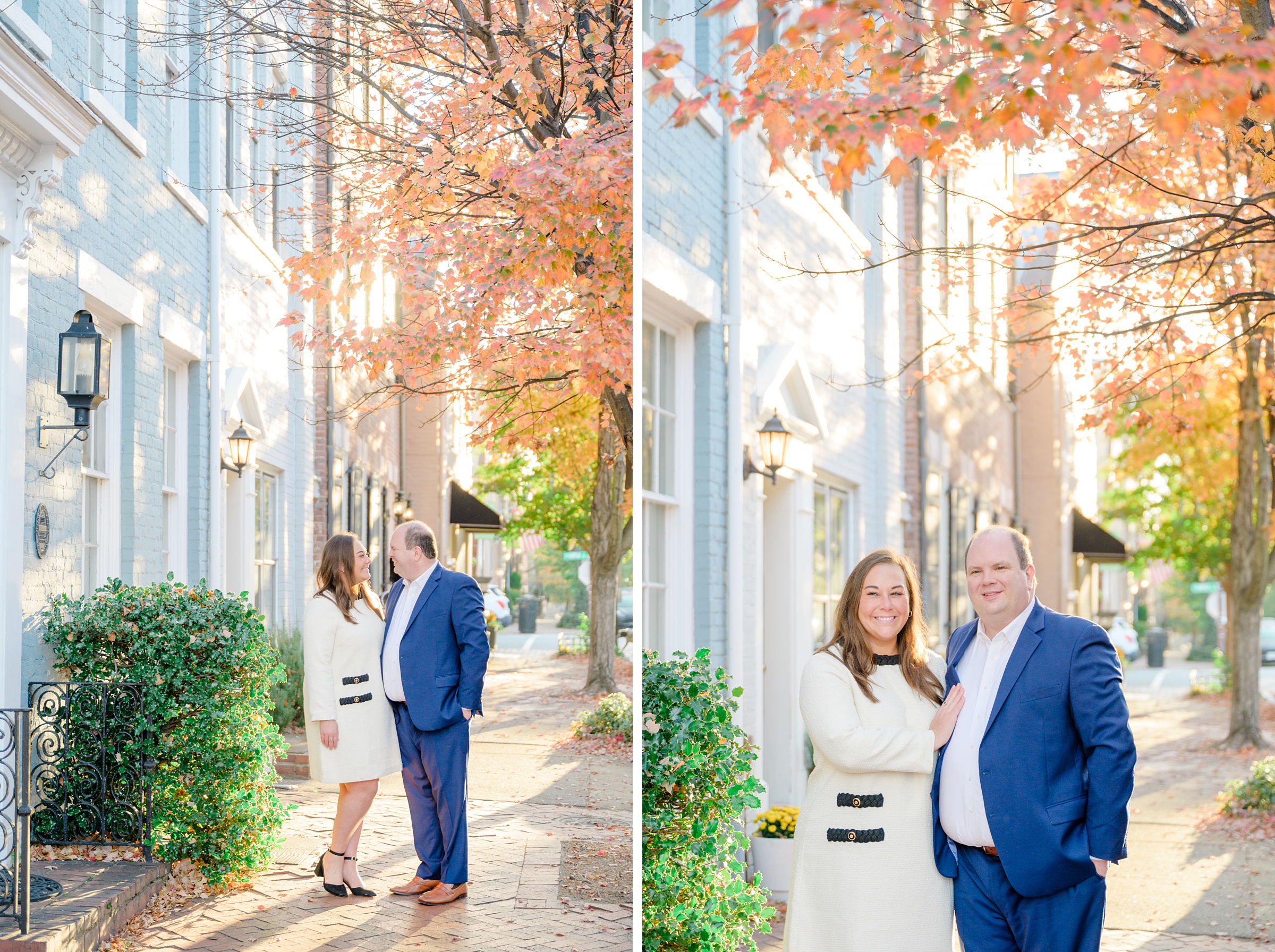 Anniversary Portraits in Old Town Alexandria photographed by Baltimore Wedding Photographer Cait Kramer.