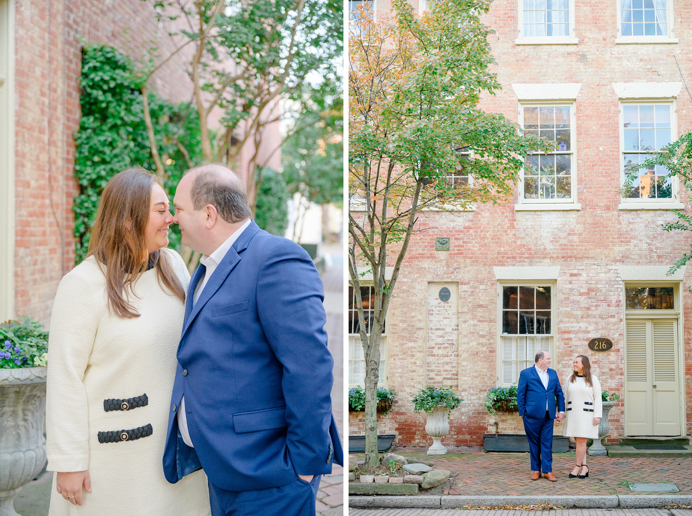Anniversary Portraits in Old Town Alexandria photographed by Baltimore Wedding Photographer Cait Kramer.