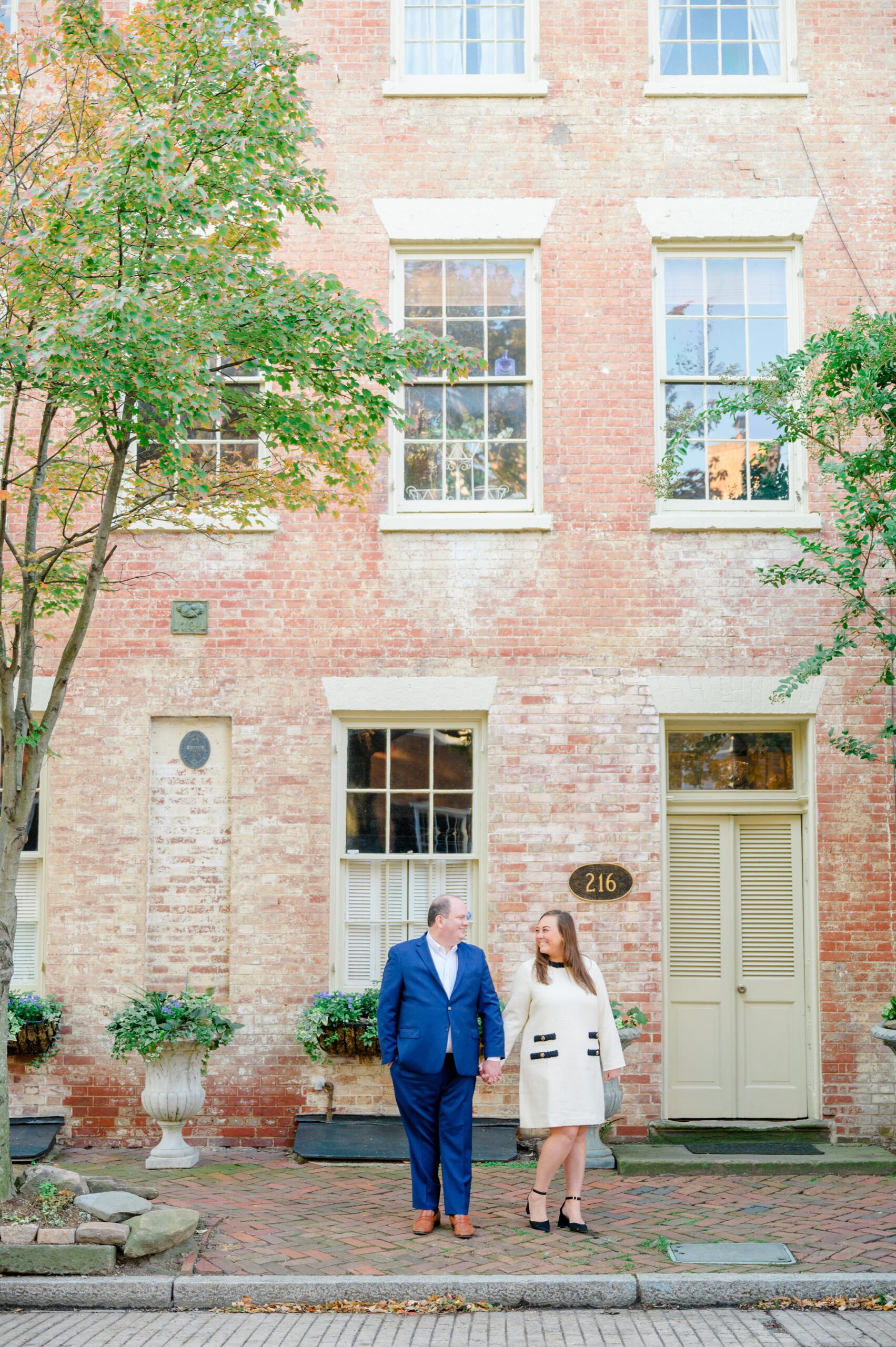 Anniversary Portraits in Old Town Alexandria photographed by Baltimore Wedding Photographer Cait Kramer.