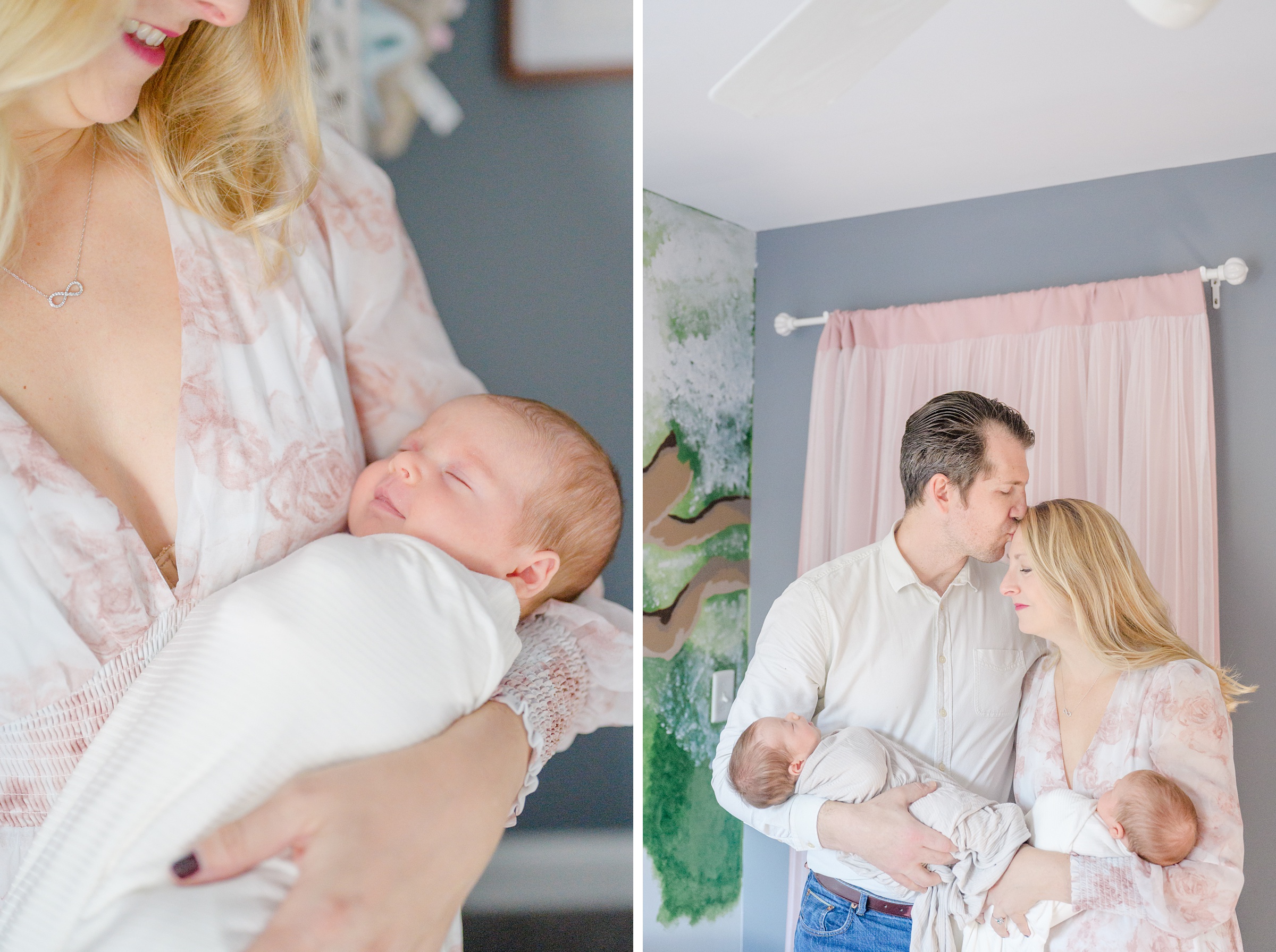 In-home newborn photography session photographed by Newborn Photographer in Baltimore, Maryland Cait Kramer.