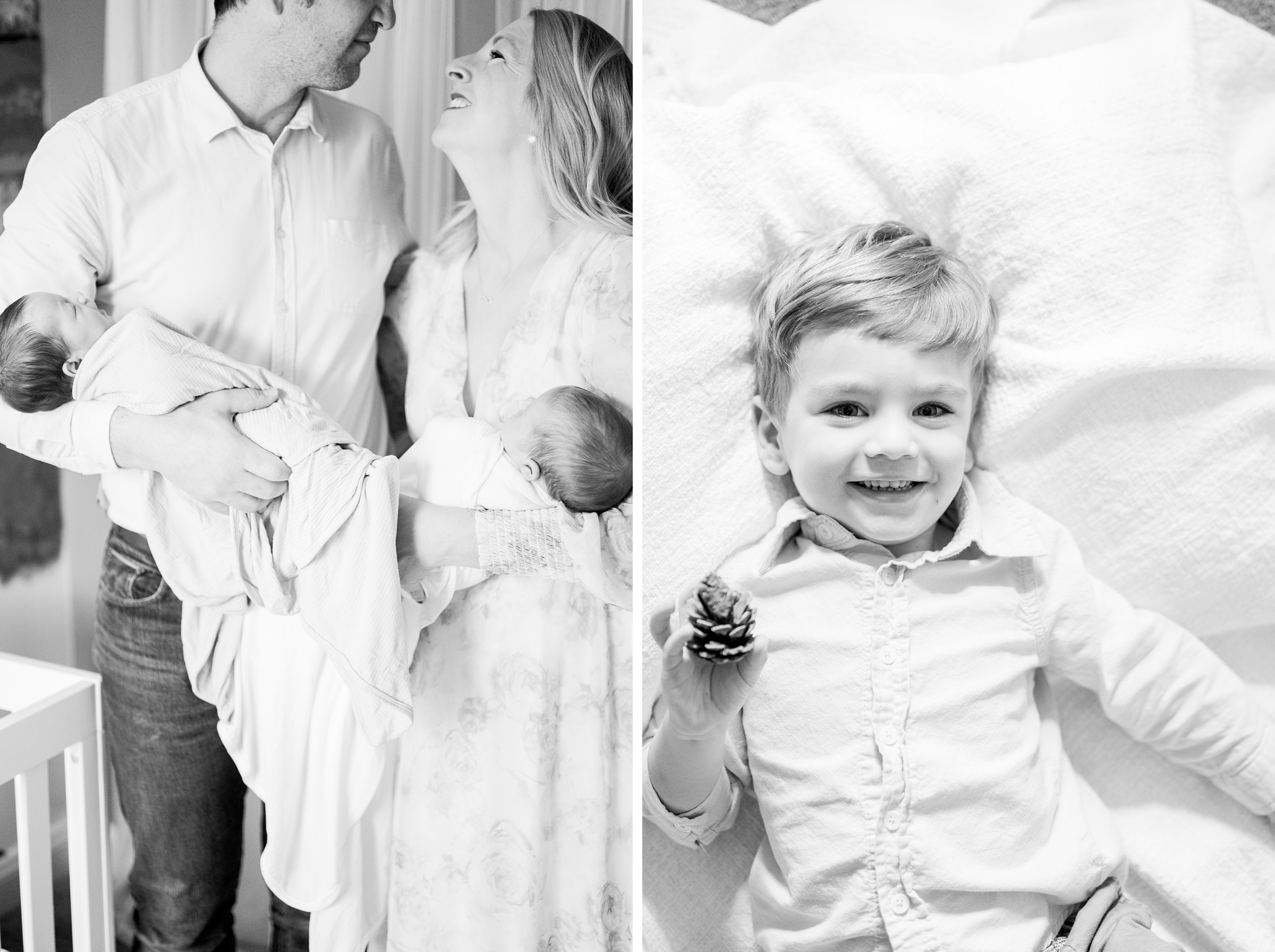 In-home newborn photography session photographed by Newborn Photographer in Baltimore, Maryland Cait Kramer.