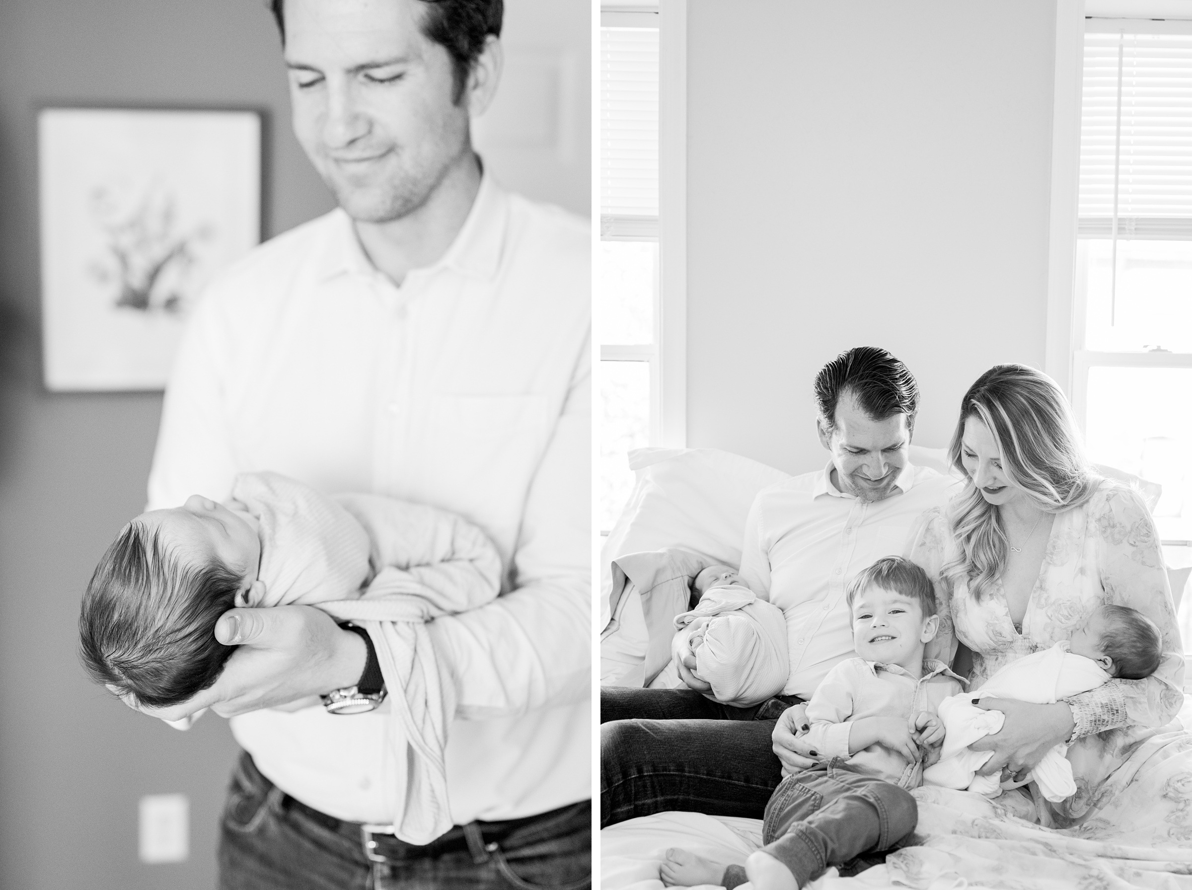 In-home newborn photography session photographed by Newborn Photographer in Baltimore, Maryland Cait Kramer.