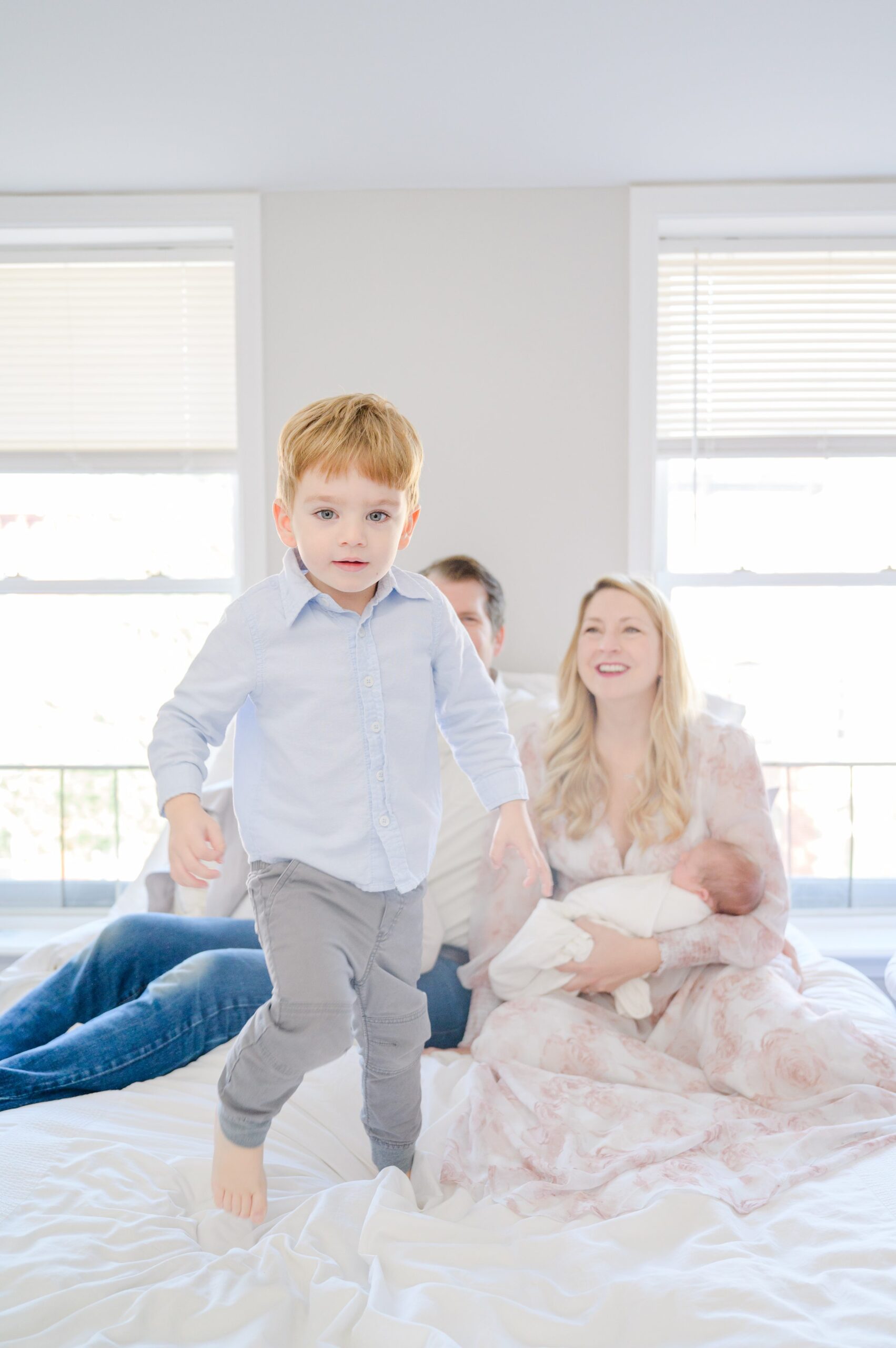 In-home newborn photography session photographed by Newborn Photographer in Baltimore, Maryland Cait Kramer.