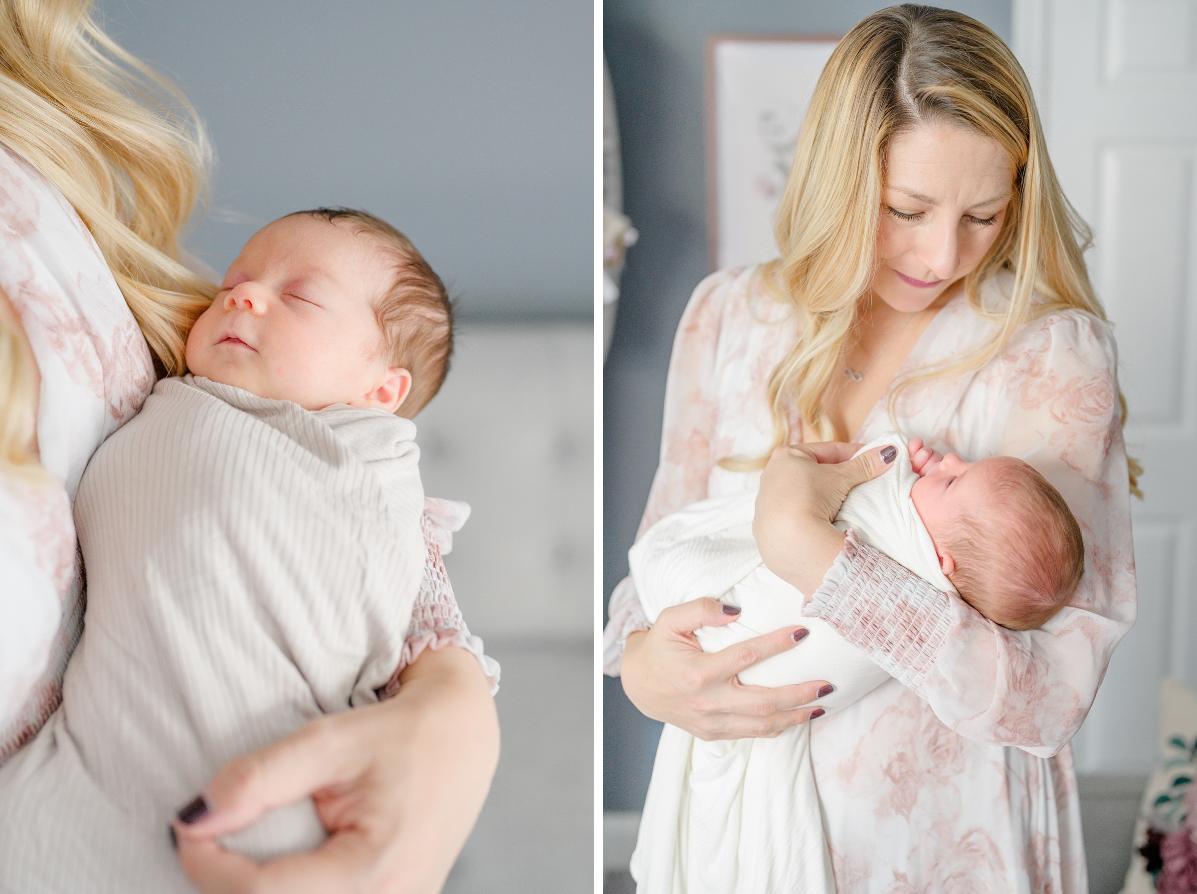 In-home newborn photography session photographed by Newborn Photographer in Baltimore, Maryland Cait Kramer.