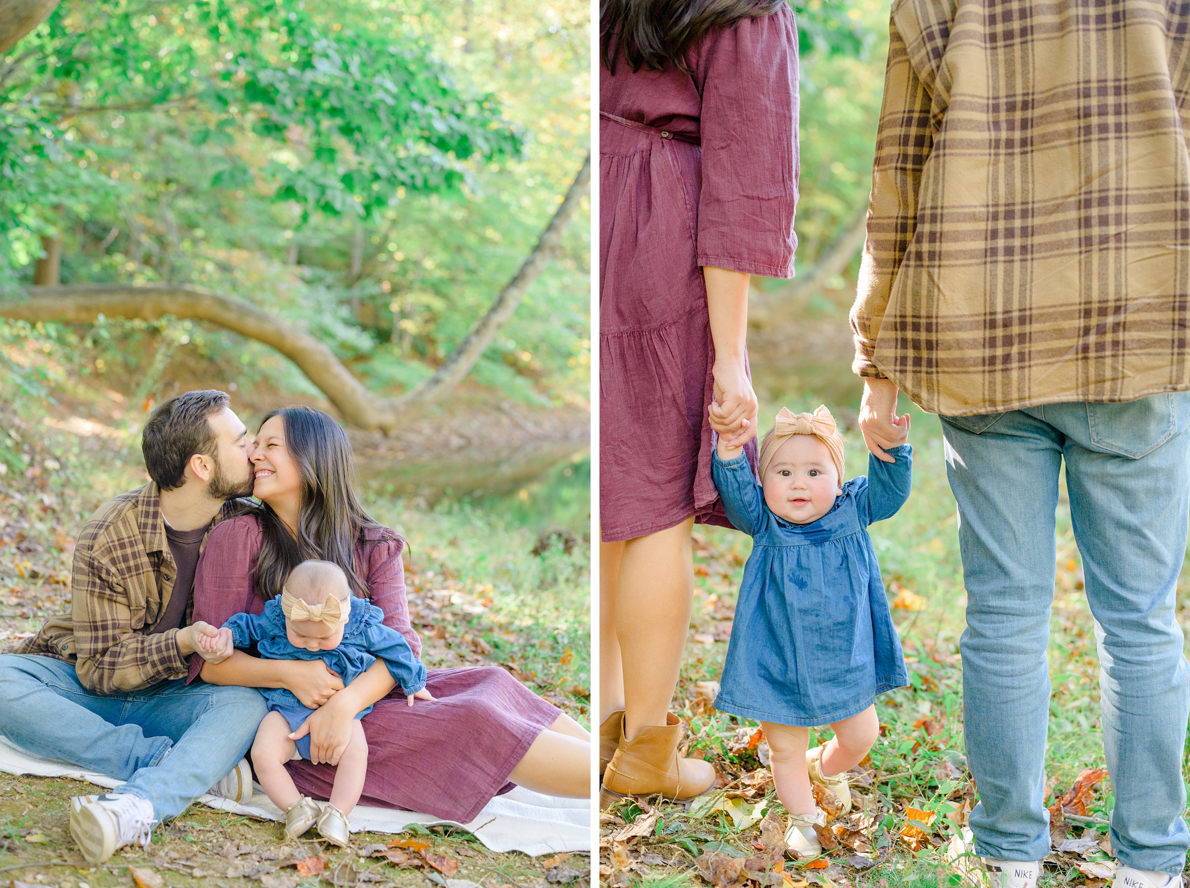 Family photo session at Oregon Ridge Park in Hunt Valley, MD photographed by Baltimore Portrait Photographer Cait Kramer.