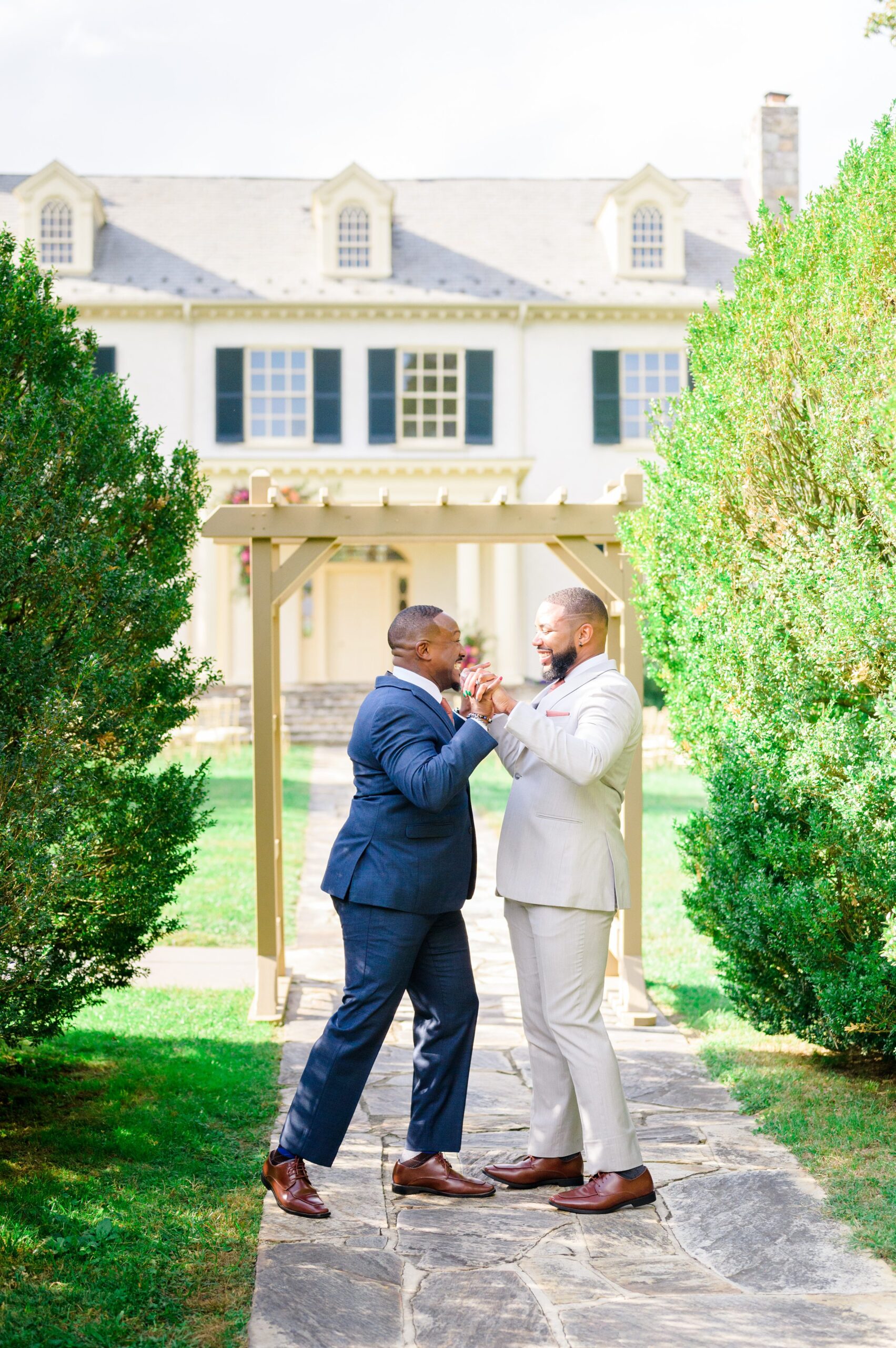 Colorful styled shoot at Rust Manor House photographed by Queer Affirming Wedding Photographer in Baltimore Cait Kramer.