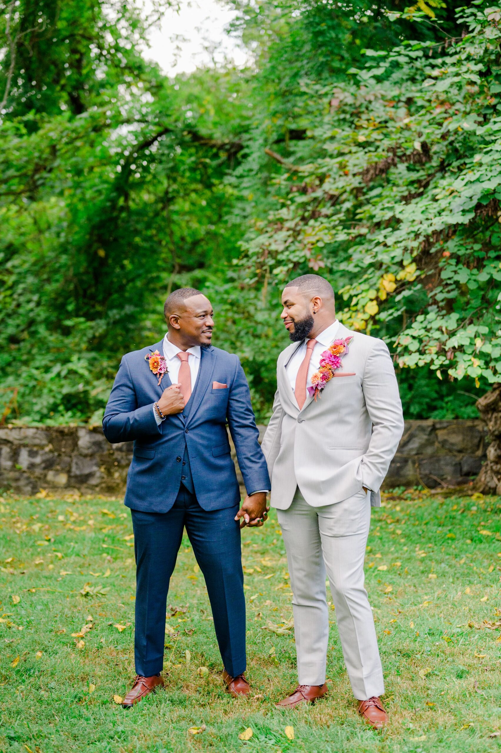 Colorful styled shoot at Rust Manor House photographed by Queer Affirming Wedding Photographer in Baltimore Cait Kramer.