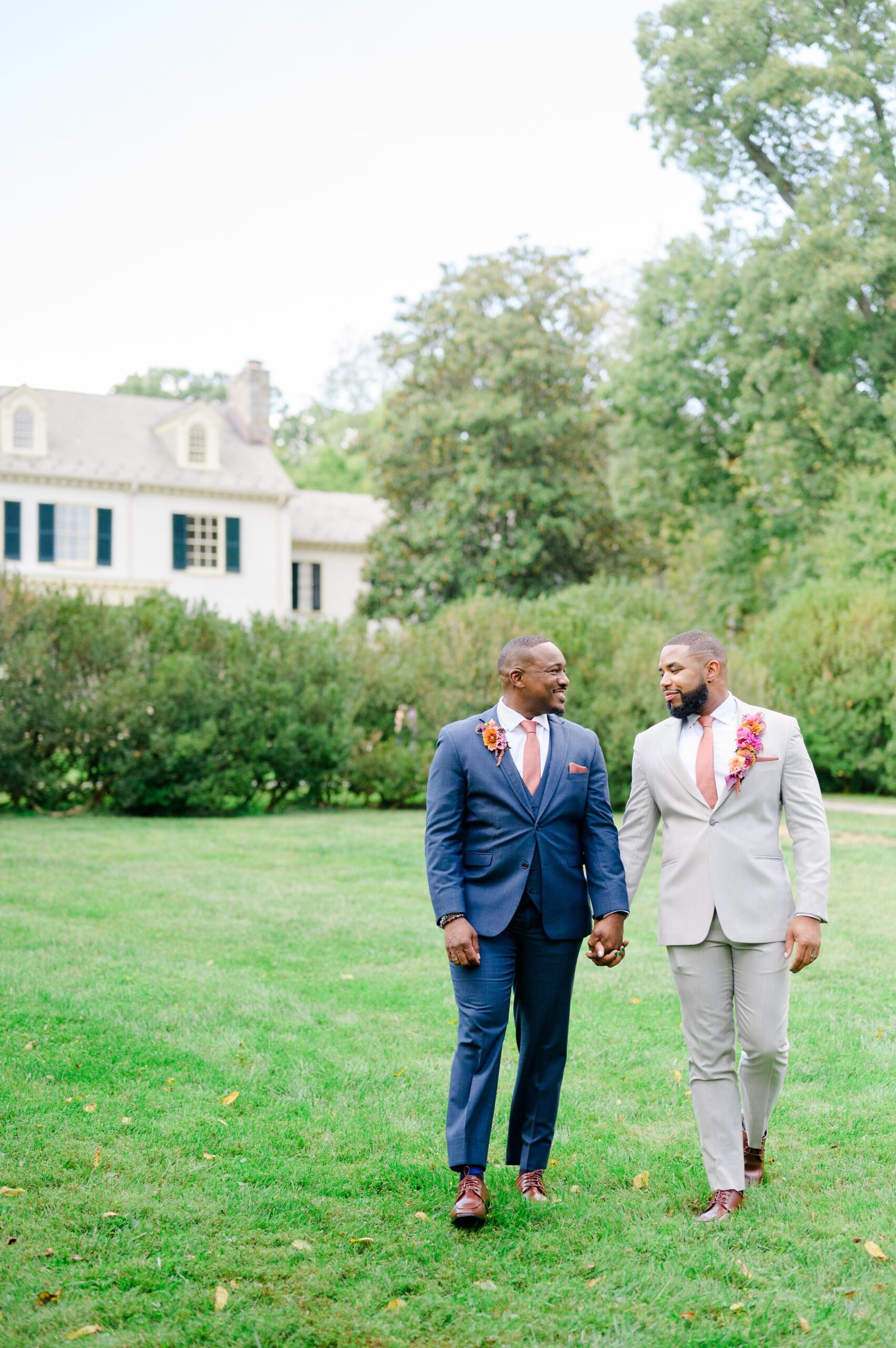 Colorful styled shoot at Rust Manor House photographed by Queer Affirming Wedding Photographer in Baltimore Cait Kramer.