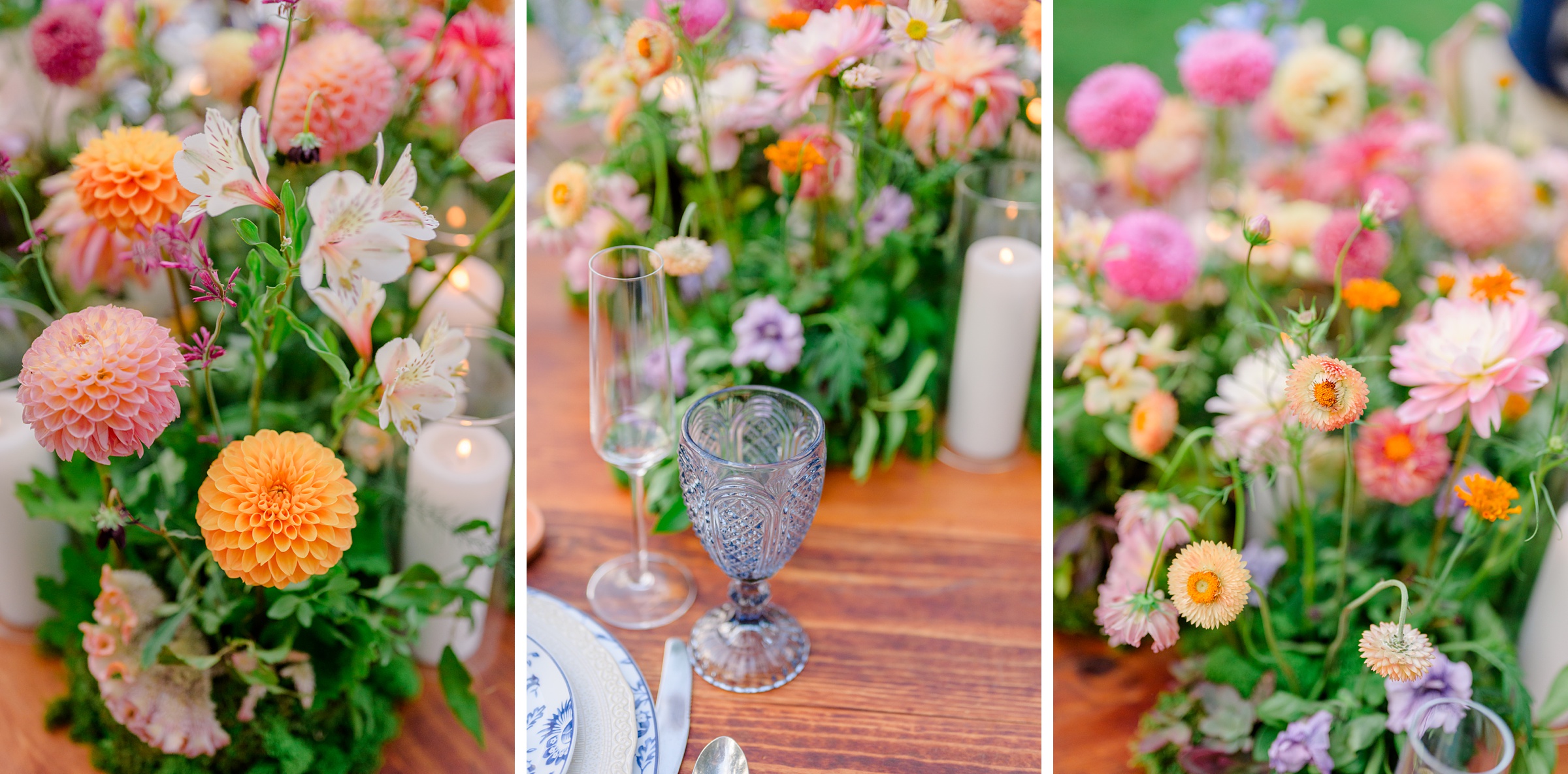 Colorful styled shoot at Rust Manor House photographed by Queer Affirming Wedding Photographer in Baltimore Cait Kramer.