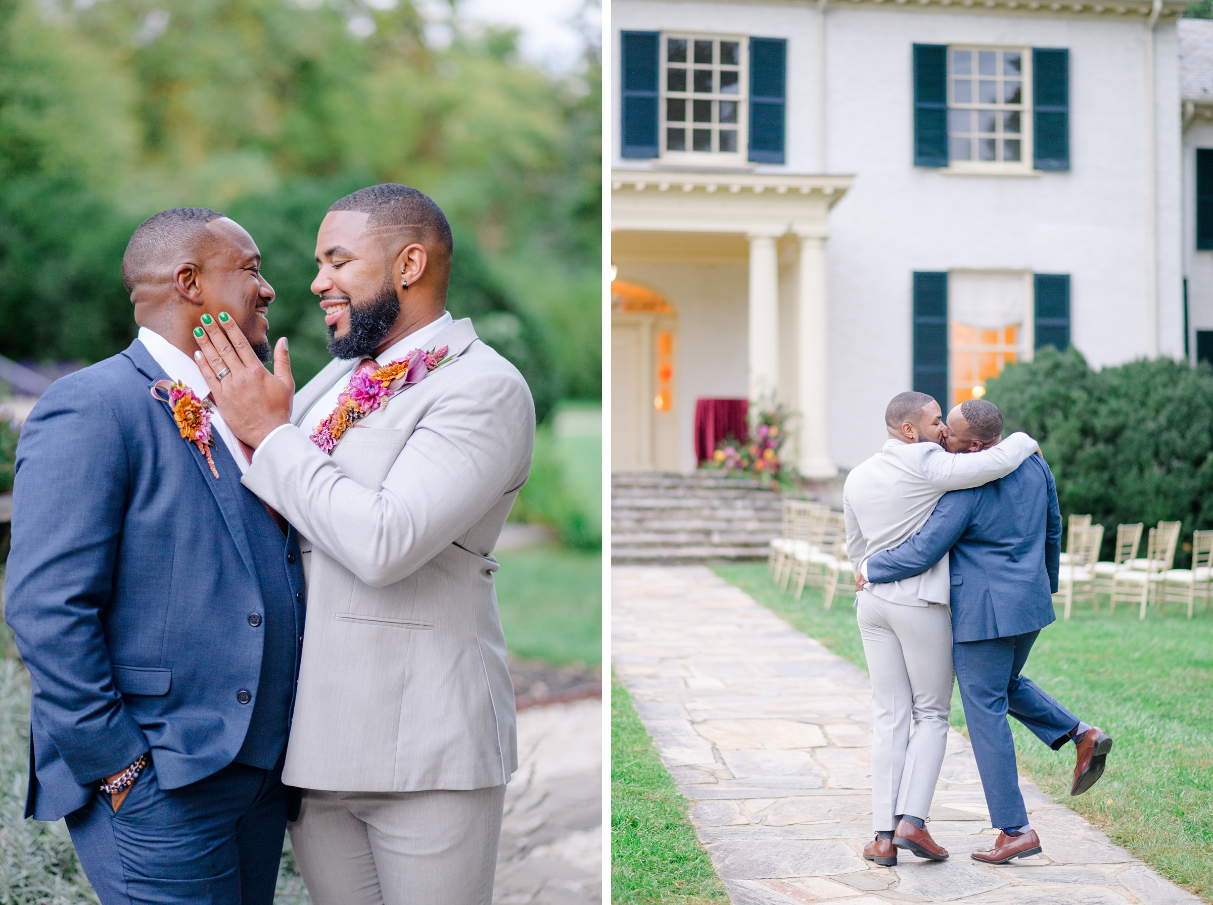 Colorful styled shoot at Rust Manor House photographed by Queer Affirming Wedding Photographer in Baltimore Cait Kramer.