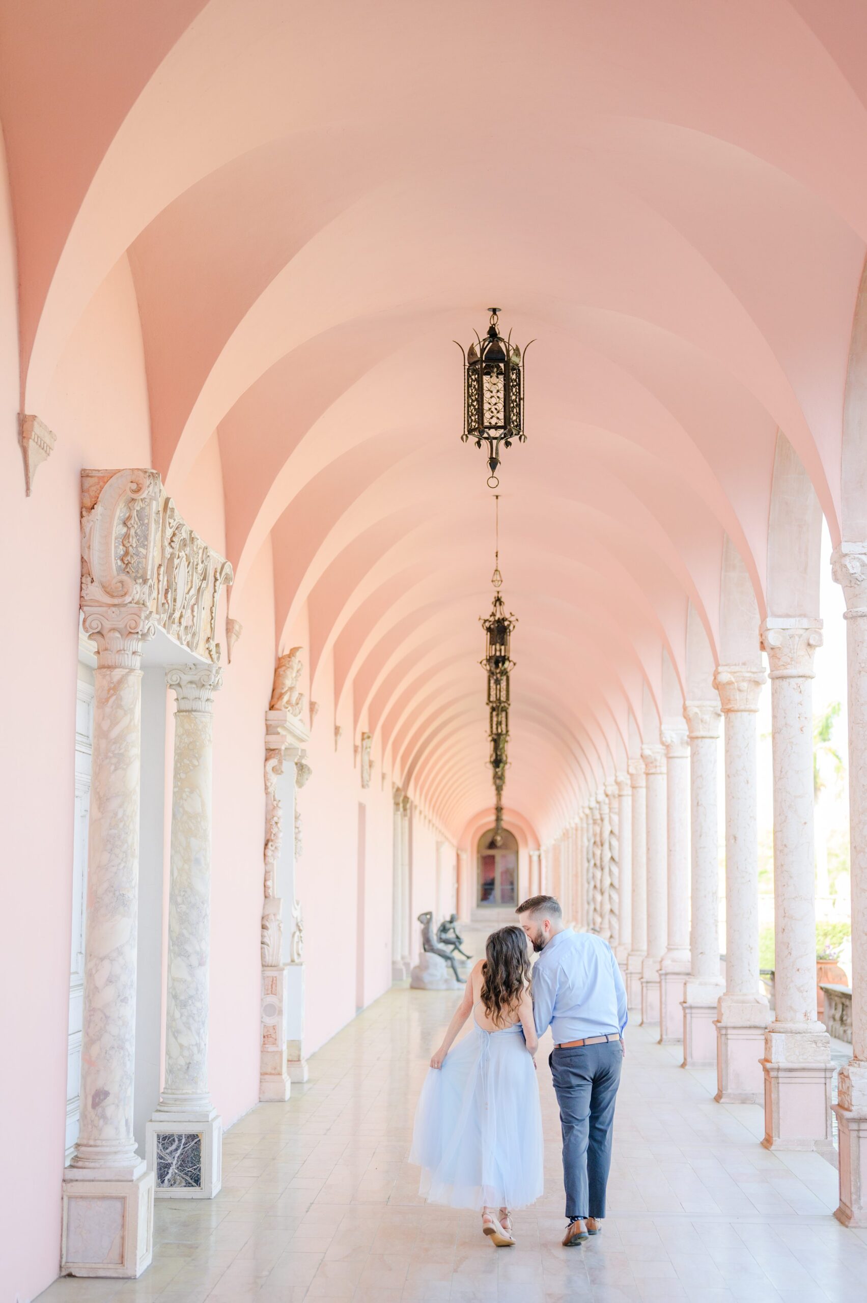 Engagement session at The Ringling Museum of Art in Sarasota, Florida photographed by Wedding Photographer Cait Kramer