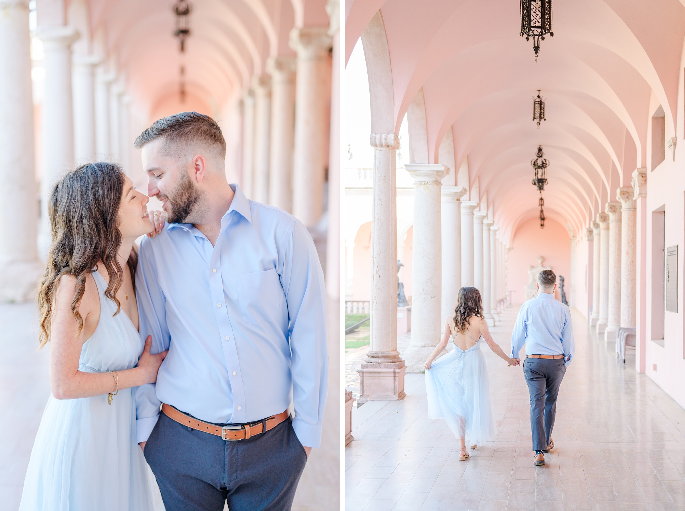 Engagement session at The Ringling Museum of Art in Sarasota, Florida photographed by Wedding Photographer Cait Kramer
