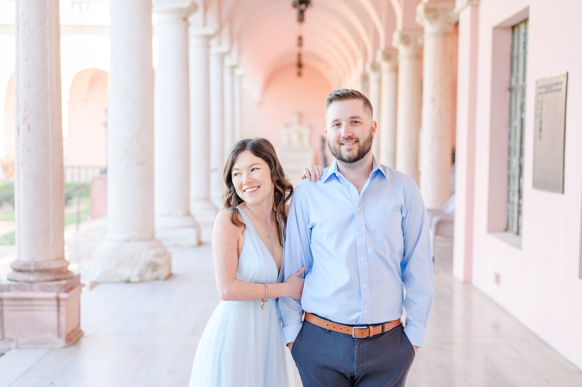 Engagement session at The Ringling Museum of Art in Sarasota, Florida photographed by Wedding Photographer Cait Kramer