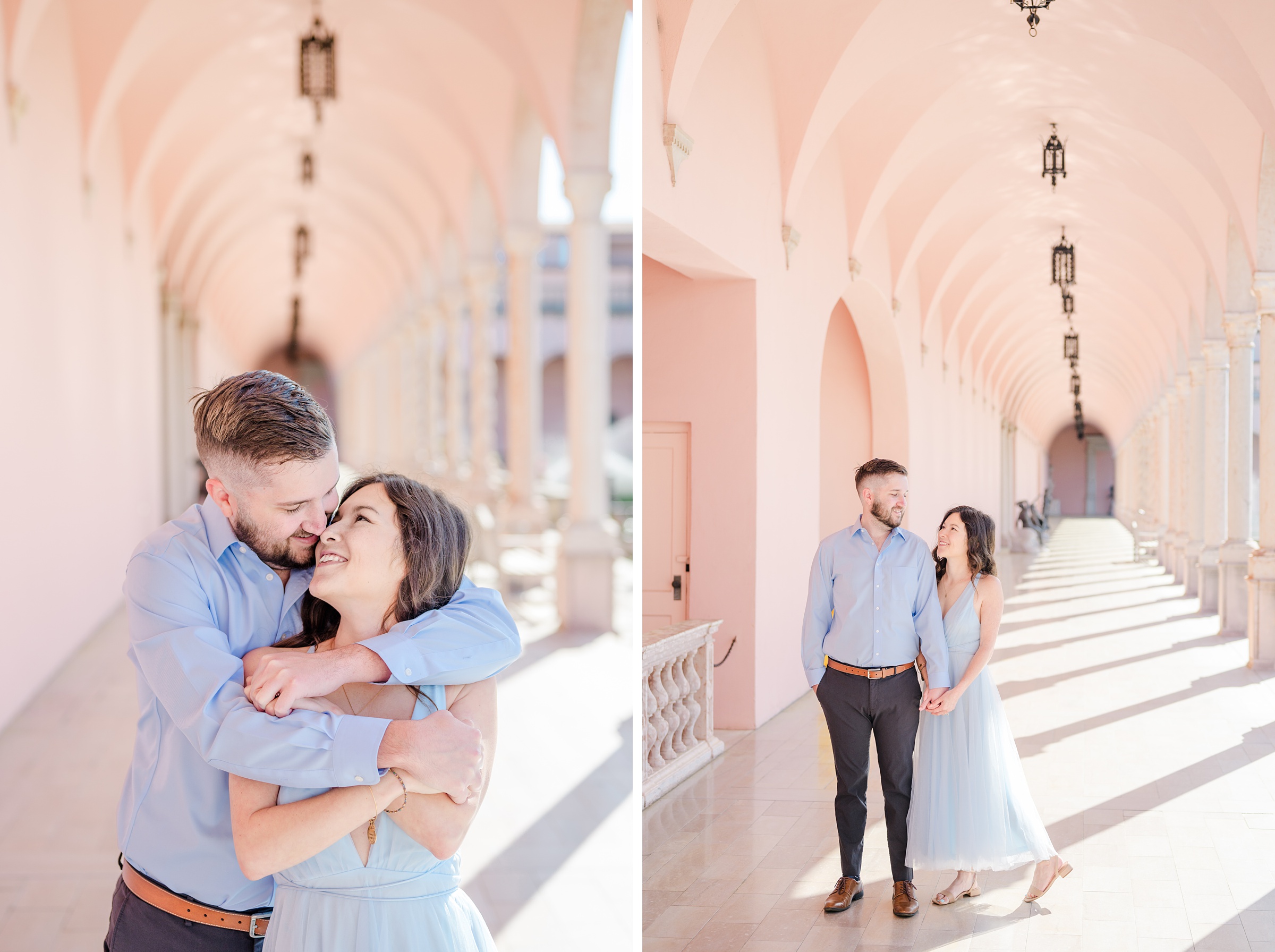 Engagement session at The Ringling Museum of Art in Sarasota, Florida photographed by Wedding Photographer Cait Kramer