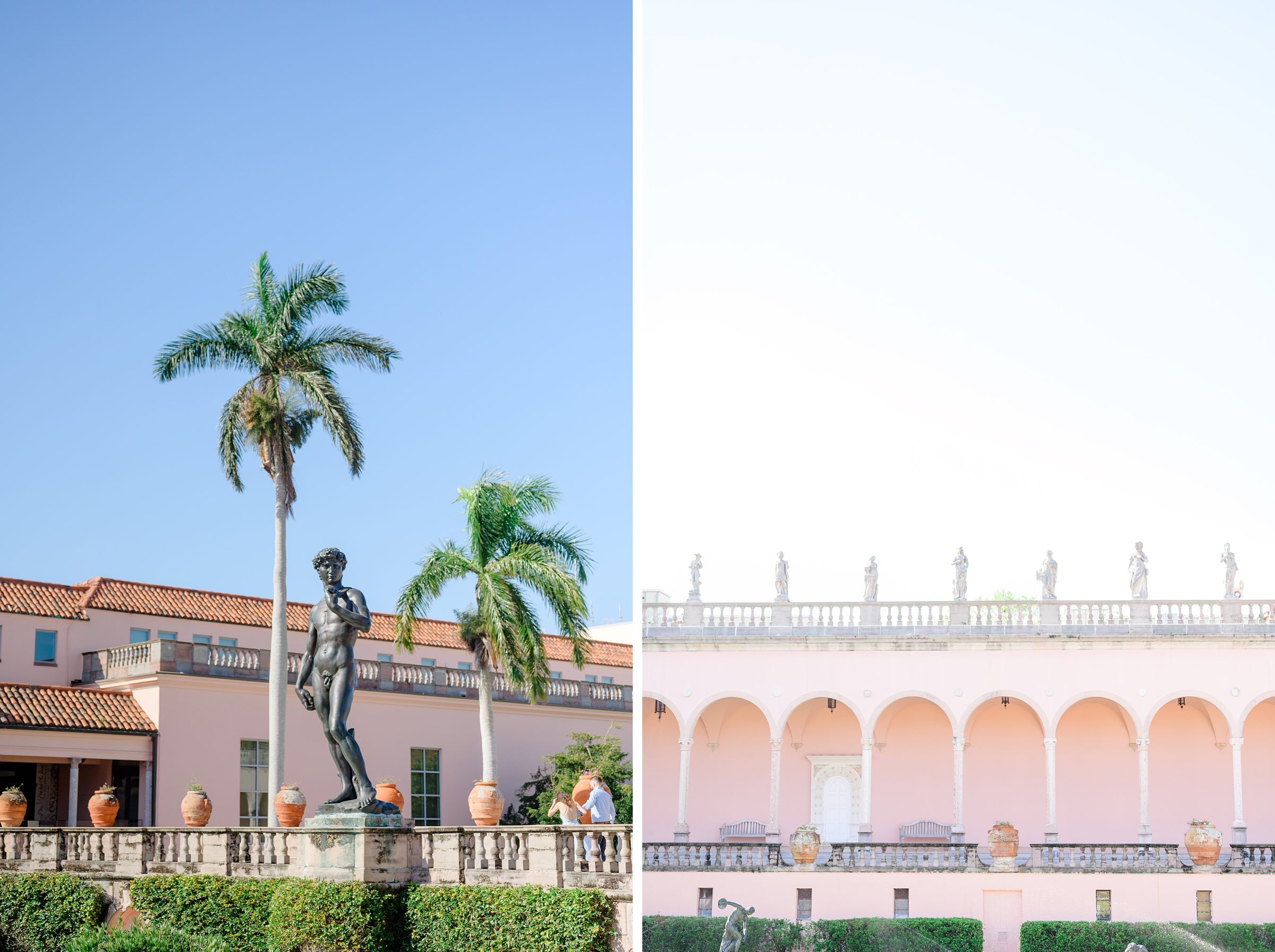 Engagement session at The Ringling Museum of Art in Sarasota, Florida photographed by Wedding Photographer Cait Kramer