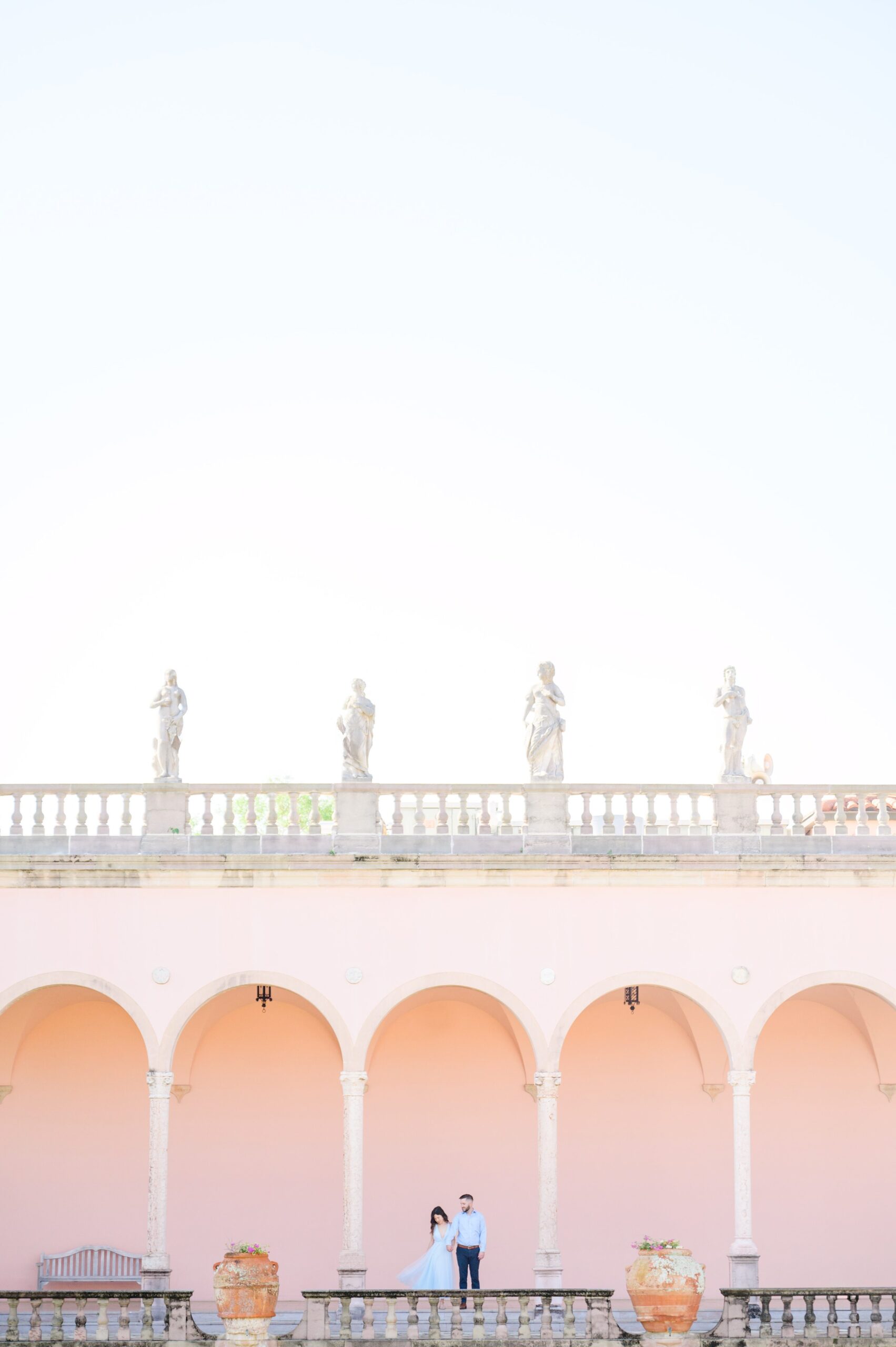 Engagement session at The Ringling Museum of Art in Sarasota, Florida photographed by Wedding Photographer Cait Kramer