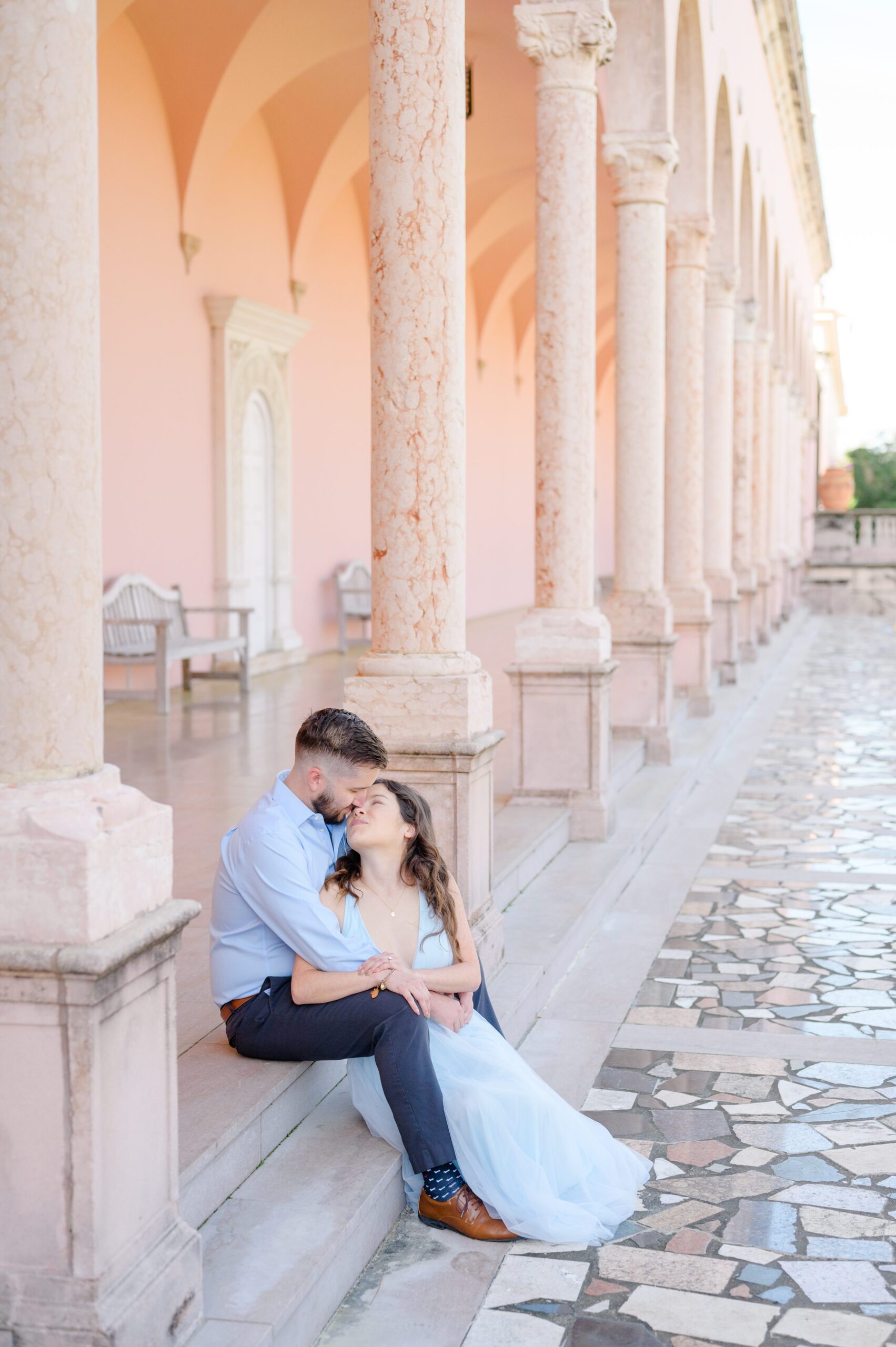 Engagement session at The Ringling Museum of Art in Sarasota, Florida photographed by Wedding Photographer Cait Kramer