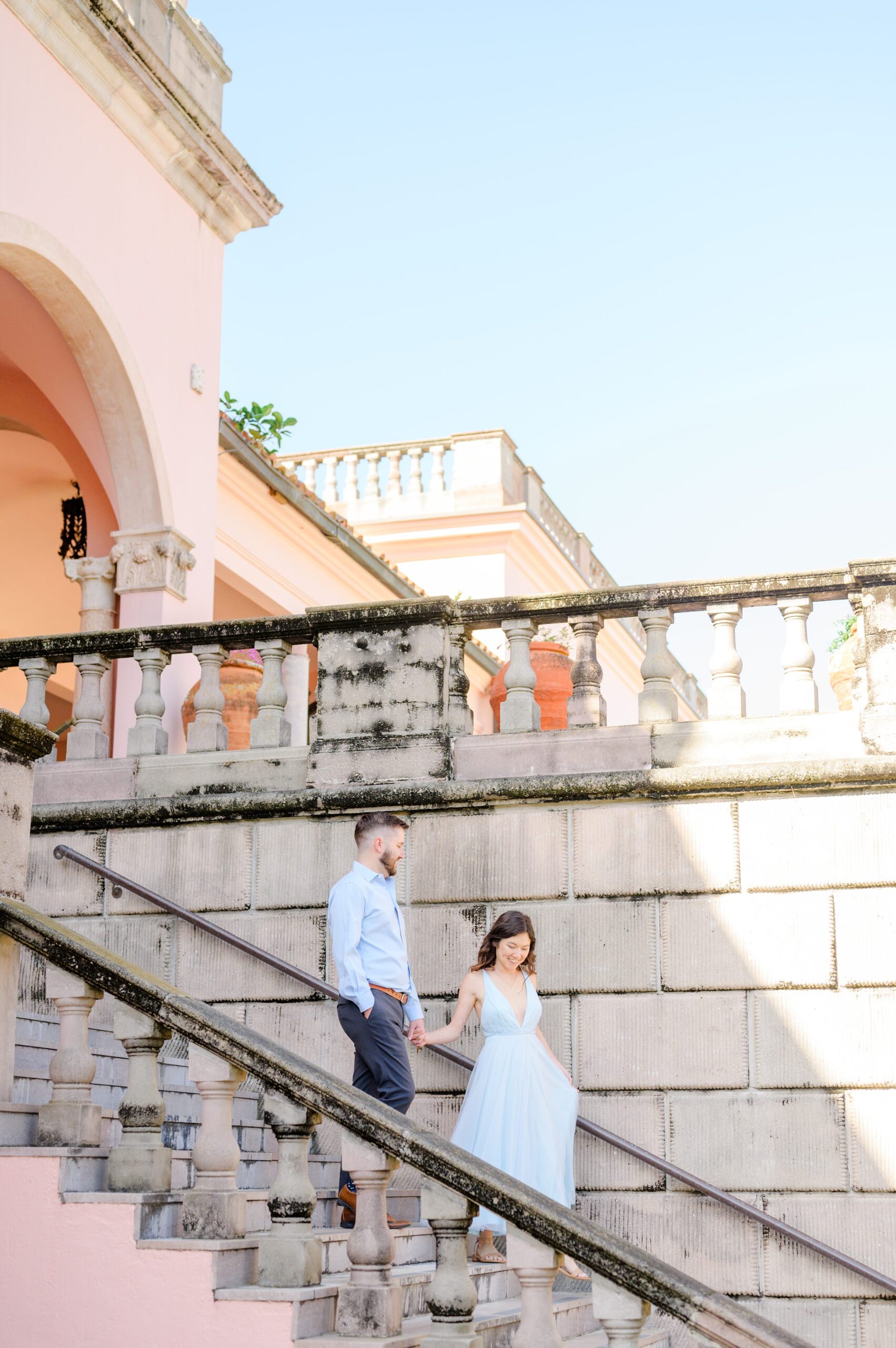 Engagement session at The Ringling Museum of Art in Sarasota, Florida photographed by Wedding Photographer Cait Kramer