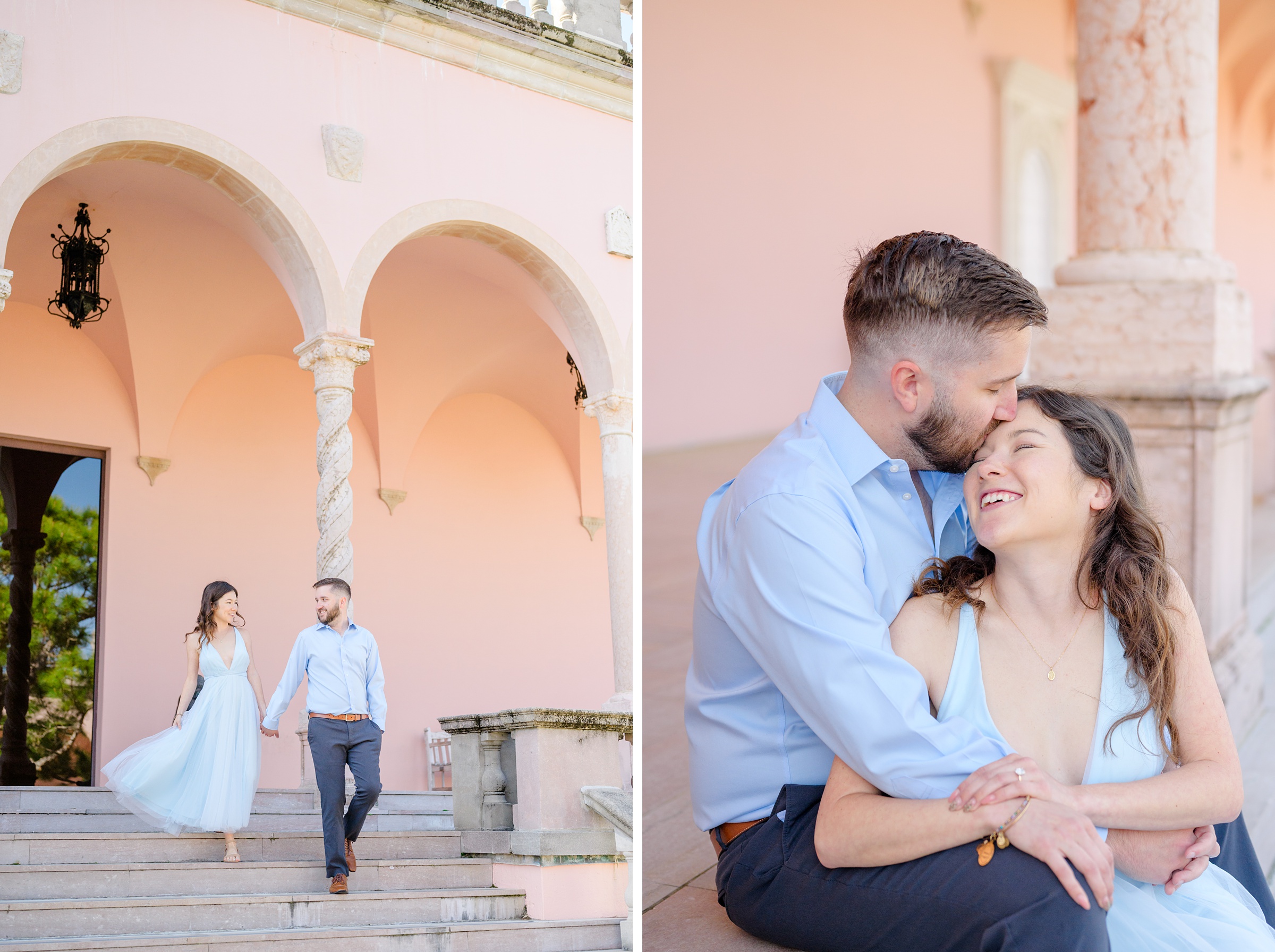 Engagement session at The Ringling Museum of Art in Sarasota, Florida photographed by Wedding Photographer Cait Kramer