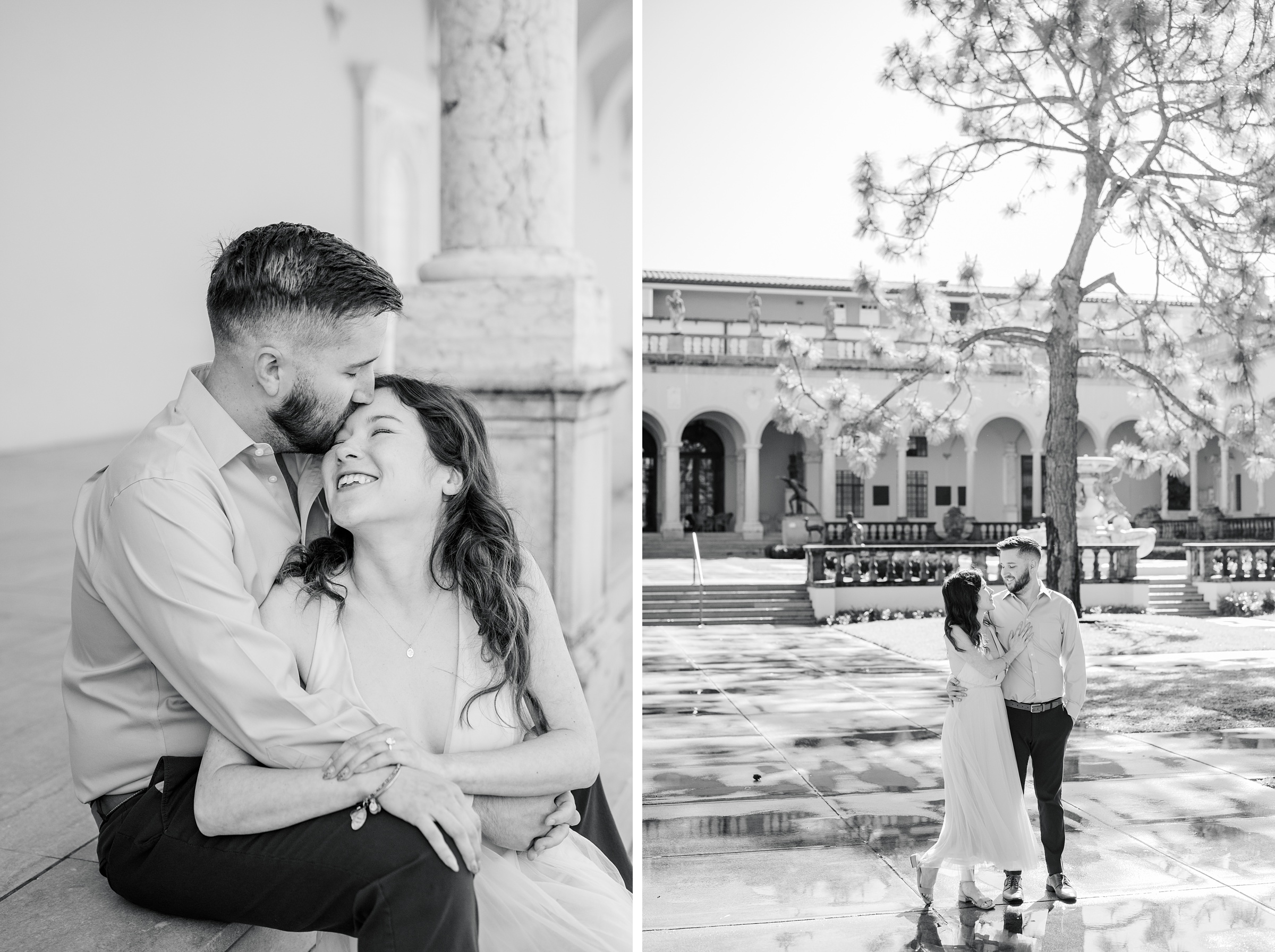 Engagement session at The Ringling Museum of Art in Sarasota, Florida photographed by Wedding Photographer Cait Kramer