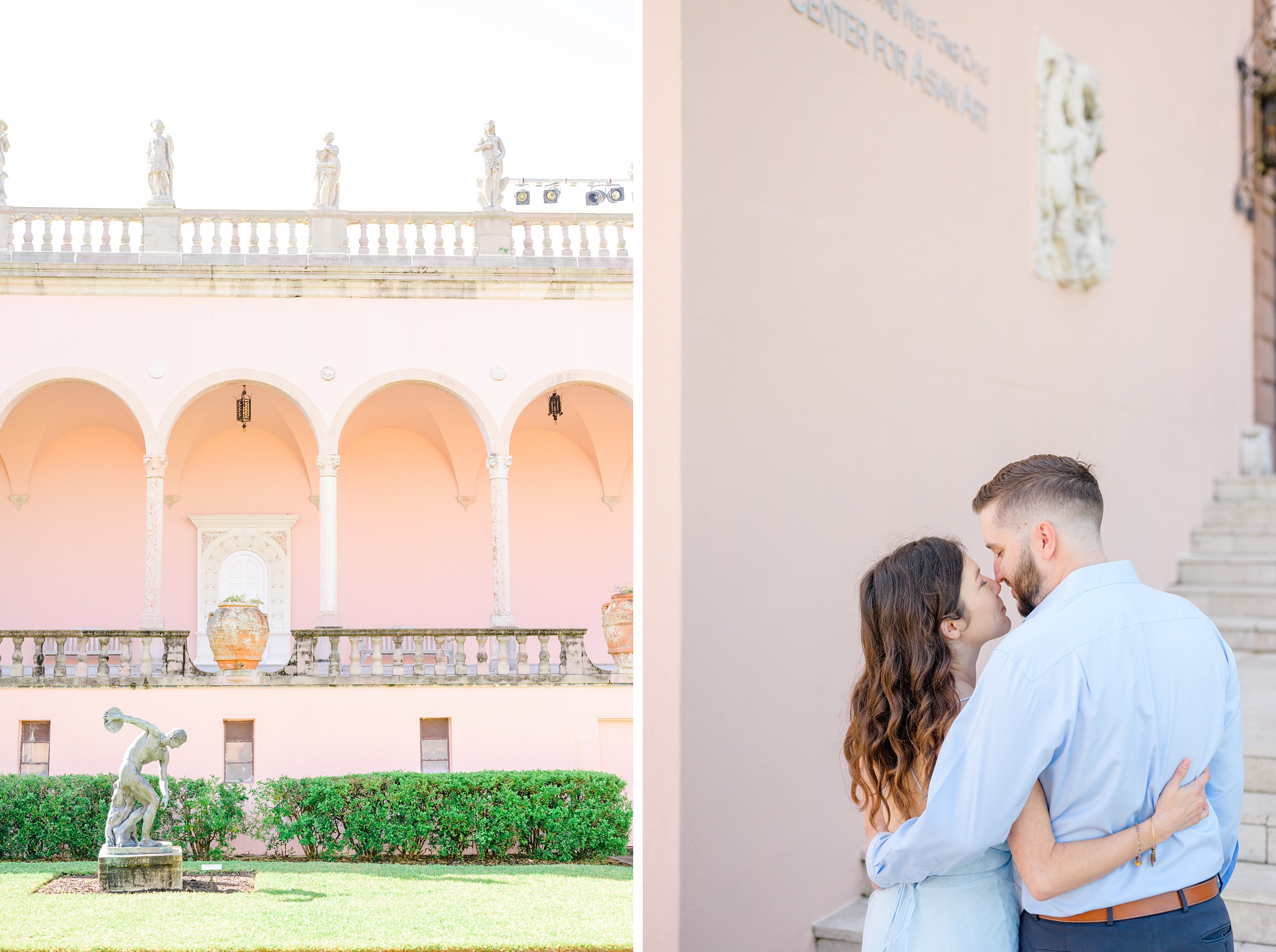 Engagement session at The Ringling Museum of Art in Sarasota, Florida photographed by Wedding Photographer Cait Kramer
