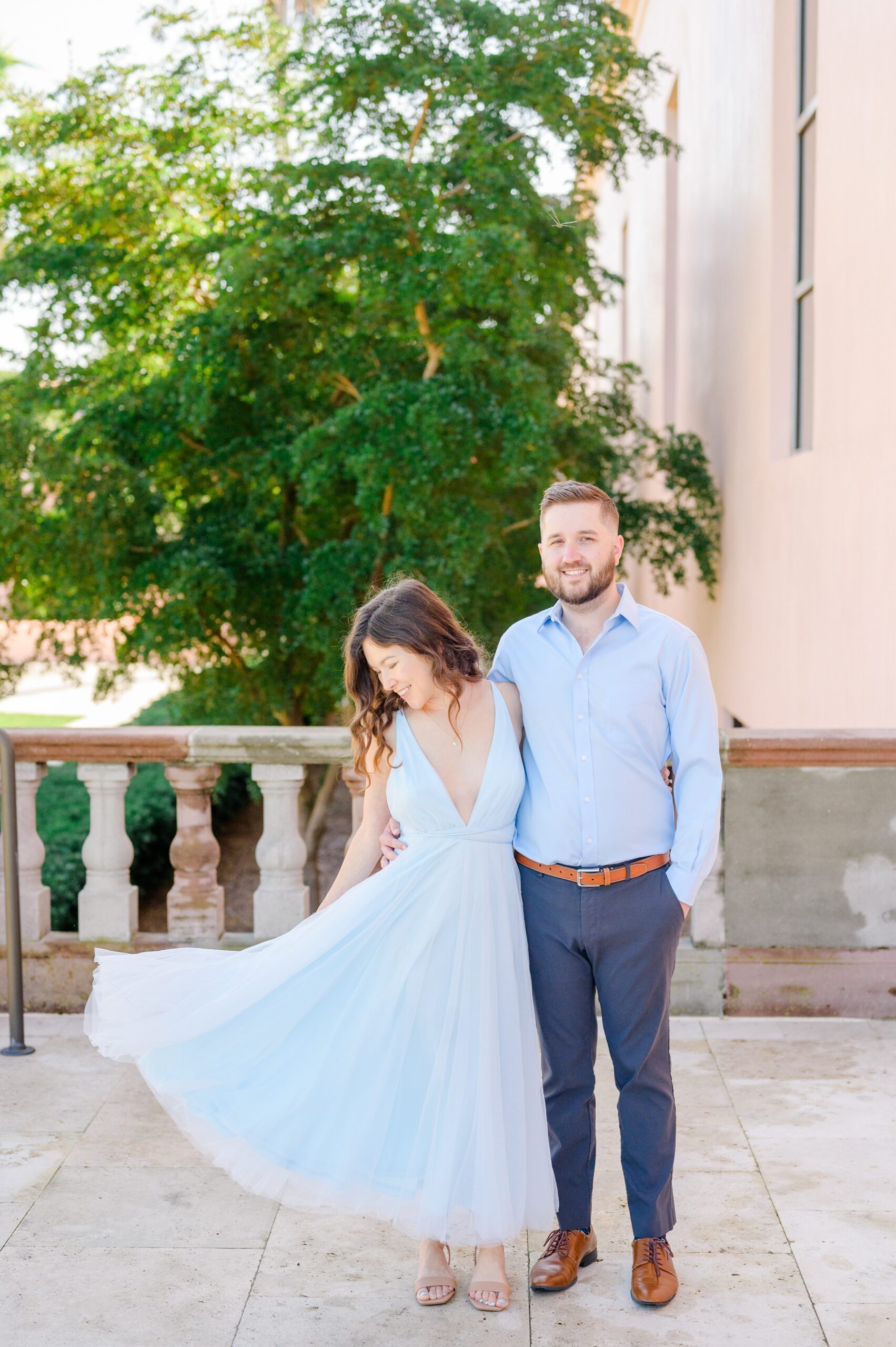 Engagement session at The Ringling Museum of Art in Sarasota, Florida photographed by Wedding Photographer Cait Kramer