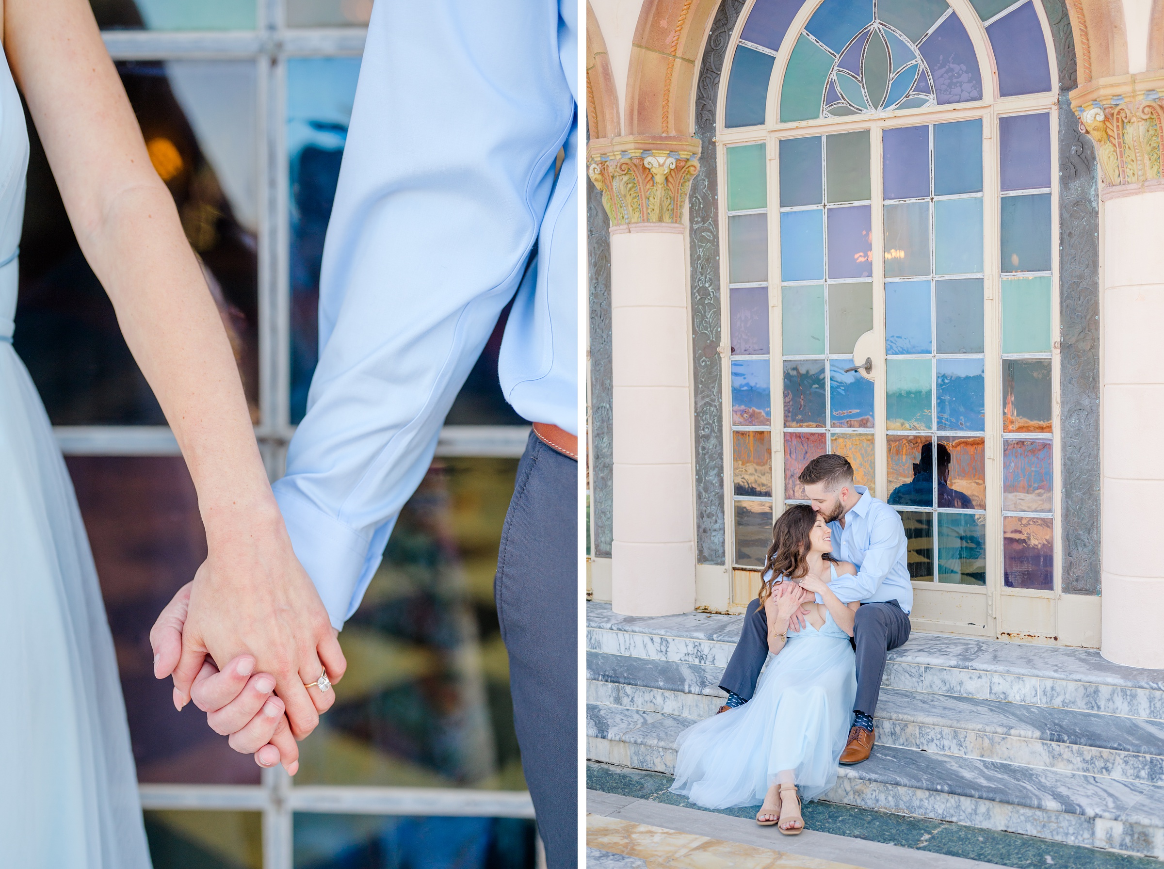 Engagement session at The Ringling Museum of Art in Sarasota, Florida photographed by Wedding Photographer Cait Kramer