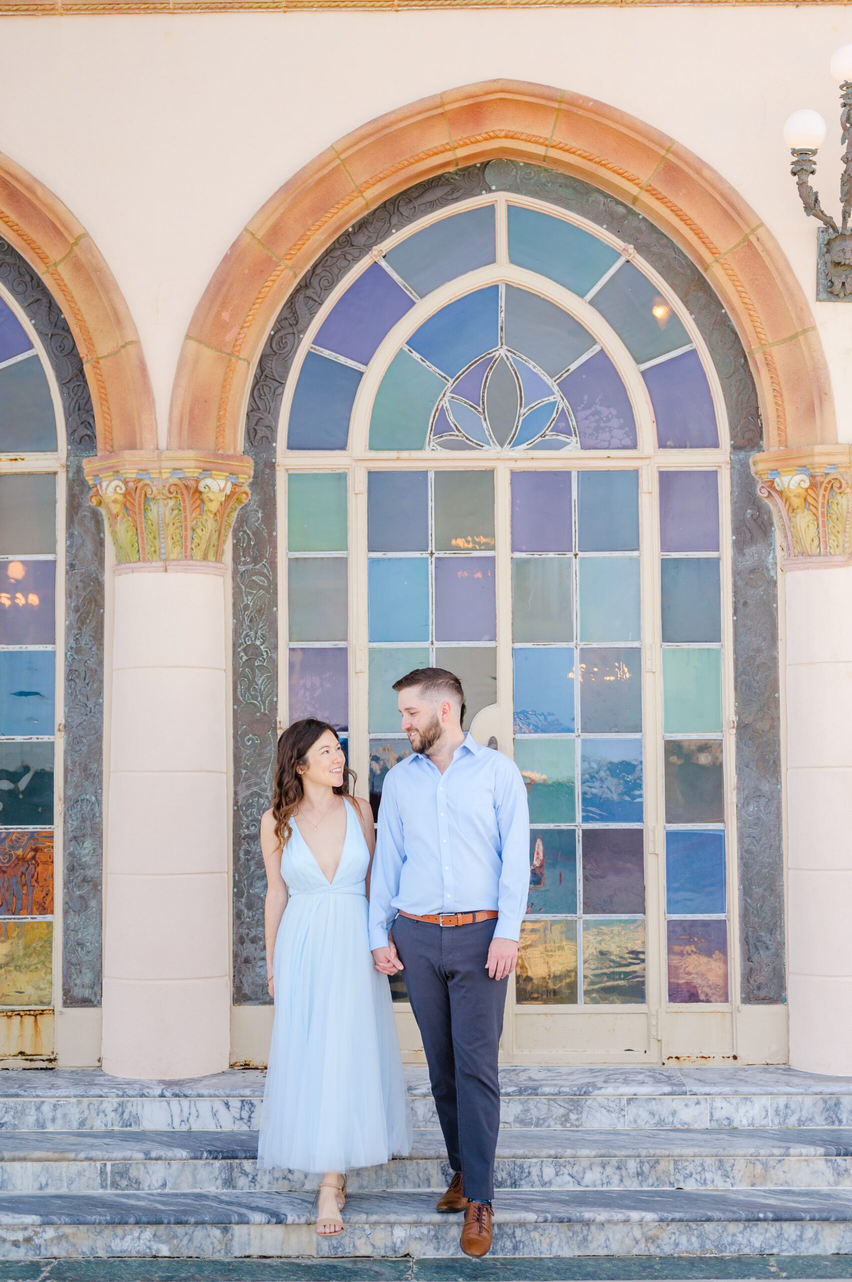 Engagement session at The Ringling Museum of Art in Sarasota, Florida photographed by Wedding Photographer Cait Kramer