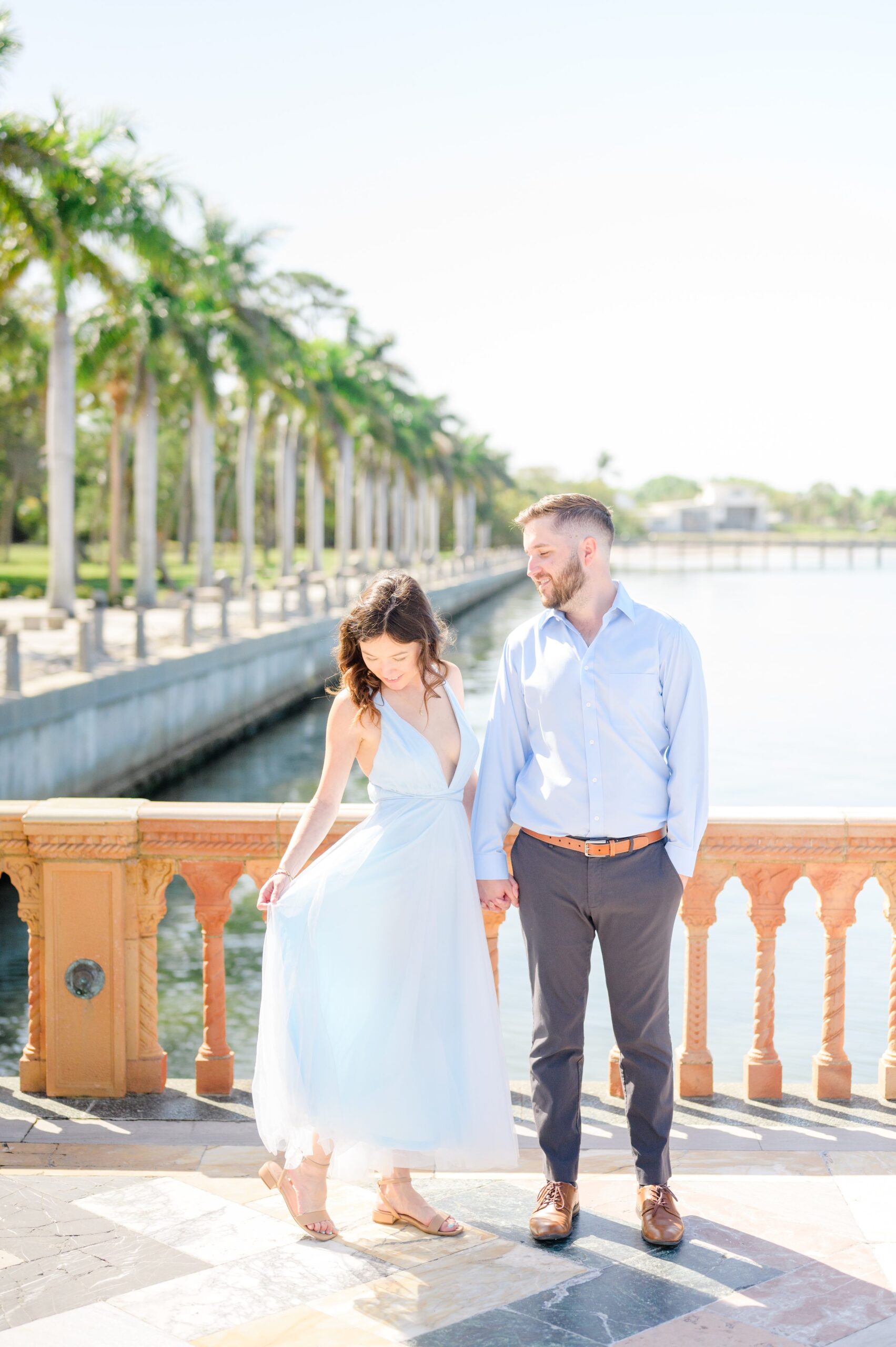 Engagement session at The Ringling Museum of Art in Sarasota, Florida photographed by Wedding Photographer Cait Kramer