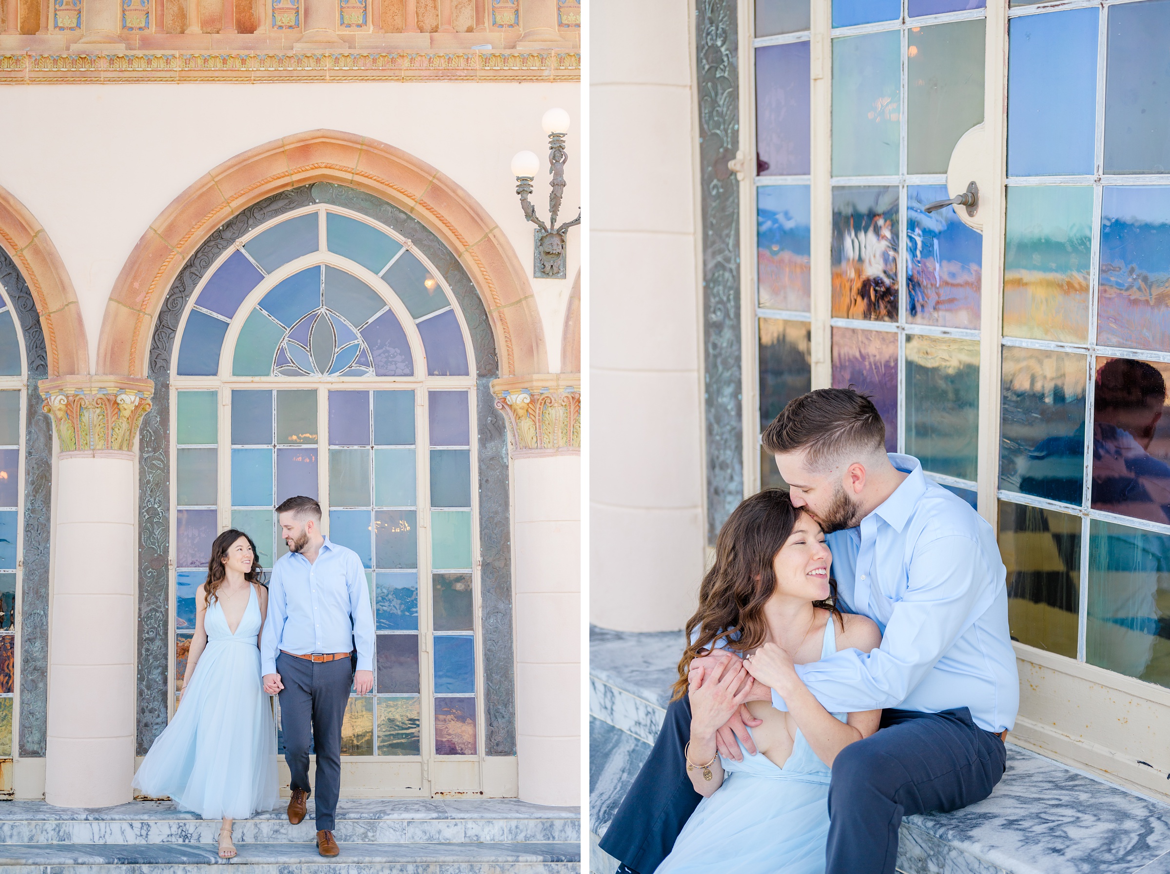 Engagement session at The Ringling Museum of Art in Sarasota, Florida photographed by Wedding Photographer Cait Kramer