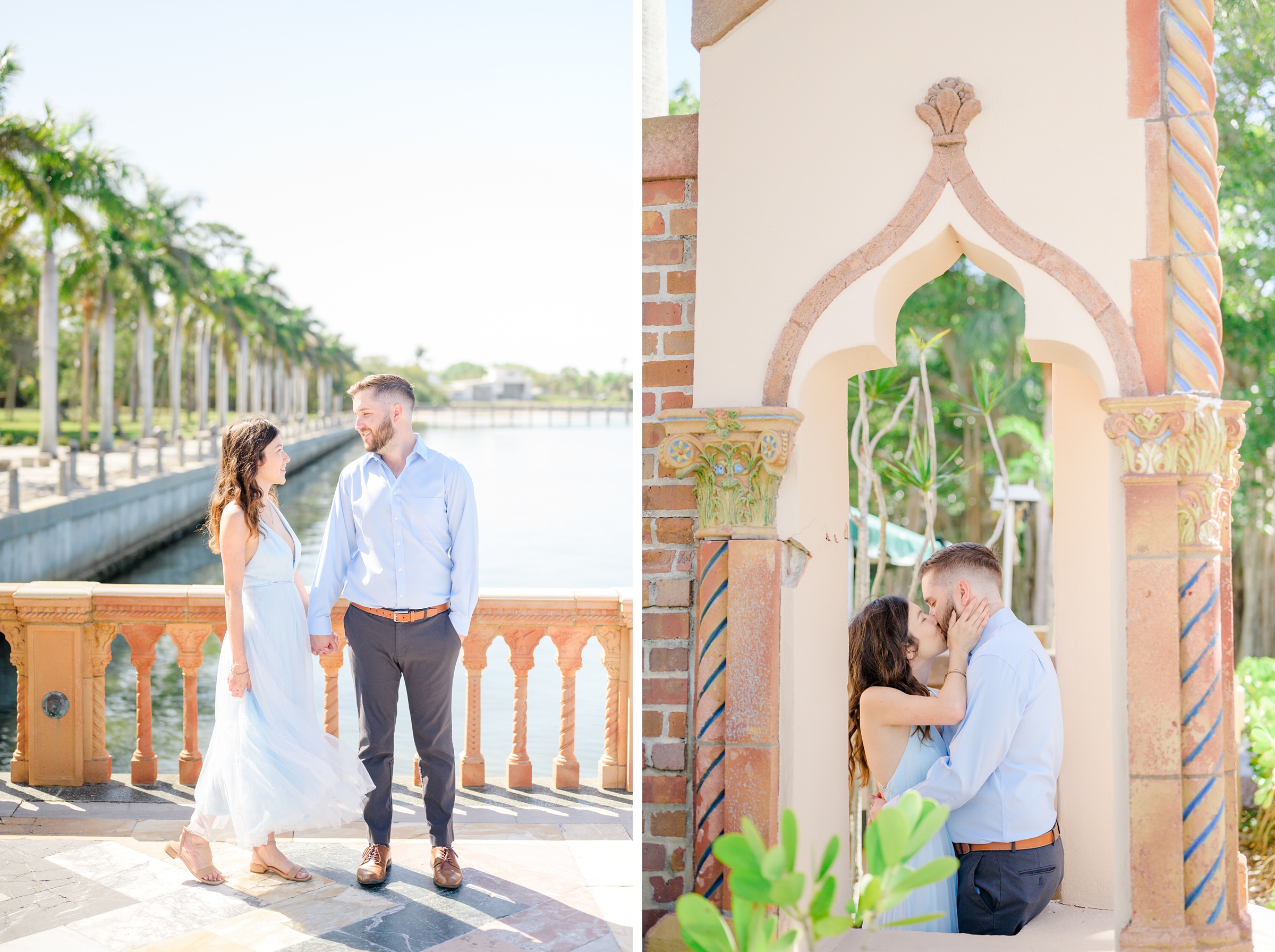 Engagement session at The Ringling Museum of Art in Sarasota, Florida photographed by Wedding Photographer Cait Kramer