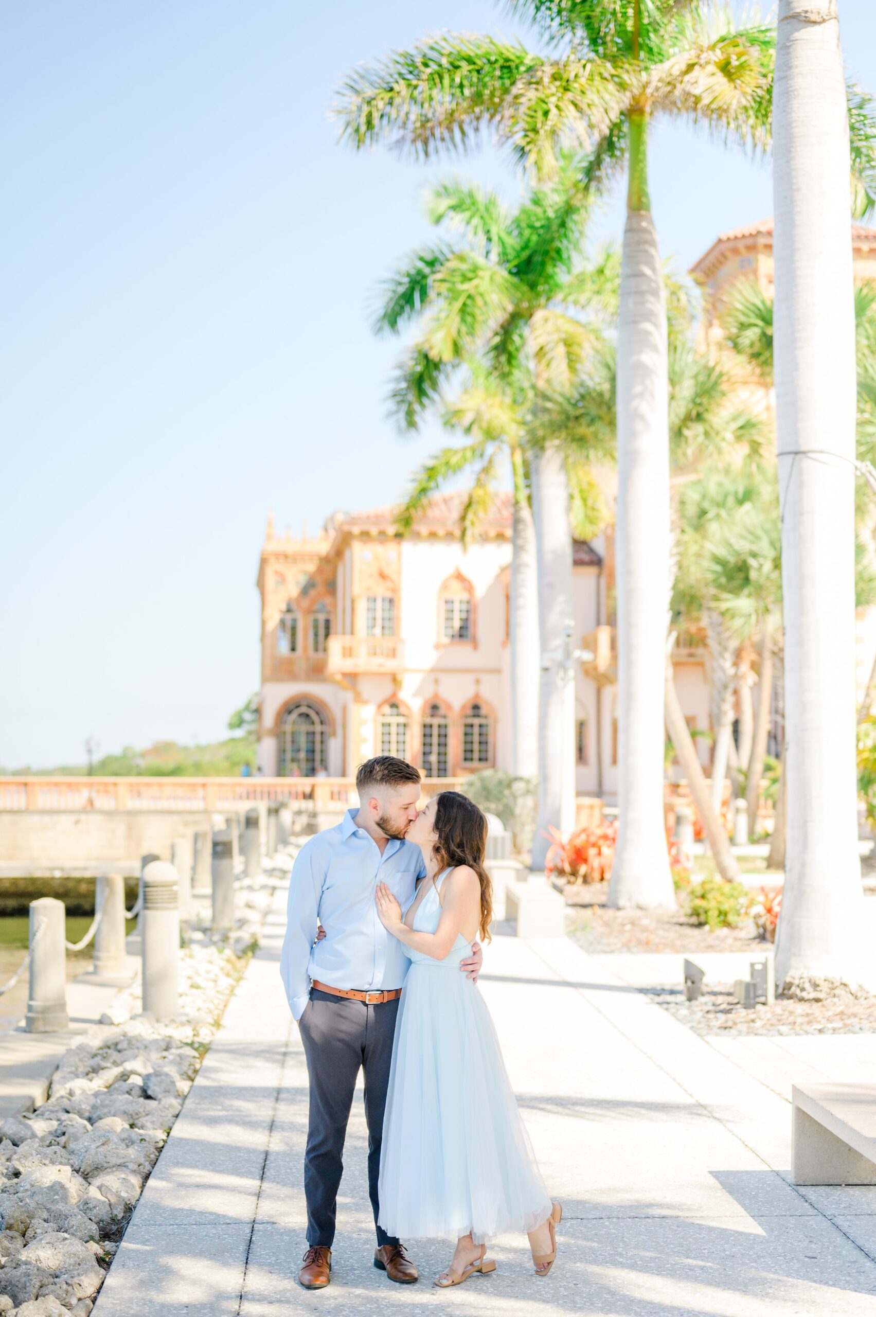 Engagement session at The Ringling Museum of Art in Sarasota, Florida photographed by Wedding Photographer Cait Kramer
