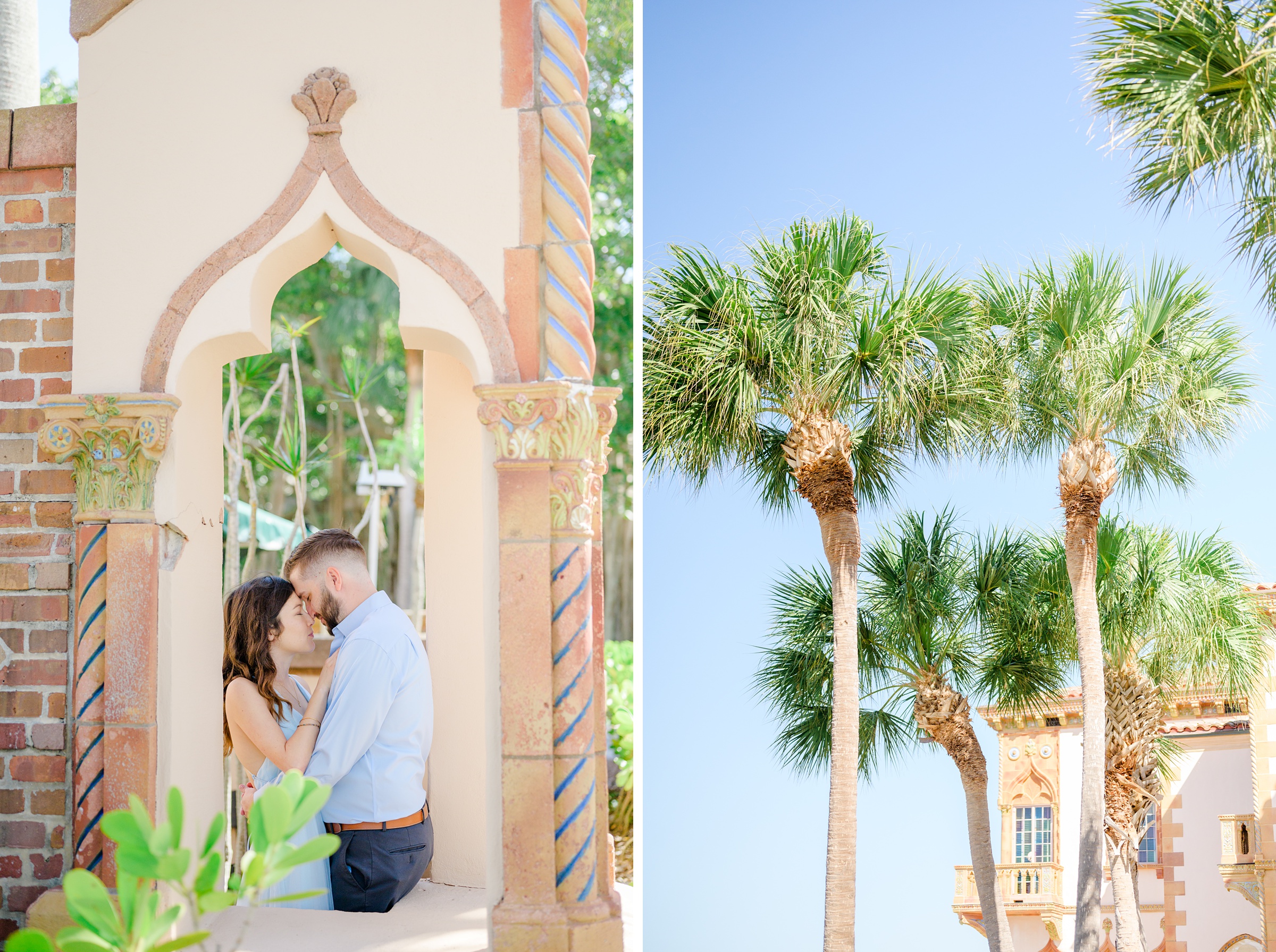 Engagement session at The Ringling Museum of Art in Sarasota, Florida photographed by Wedding Photographer Cait Kramer