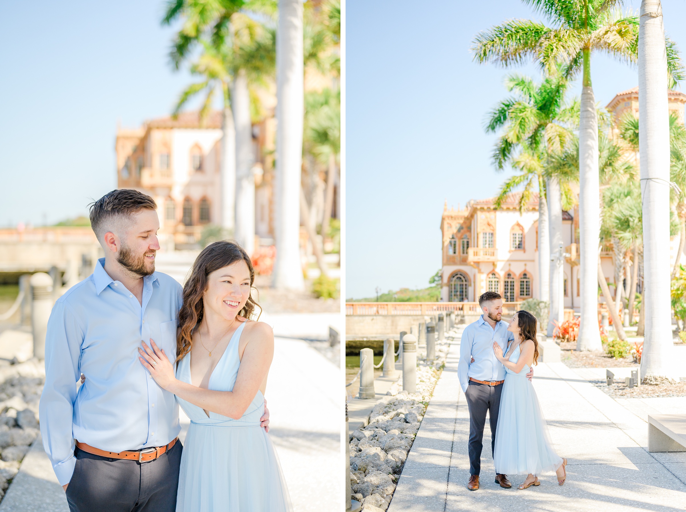 Engagement session at The Ringling Museum of Art in Sarasota, Florida photographed by Wedding Photographer Cait Kramer