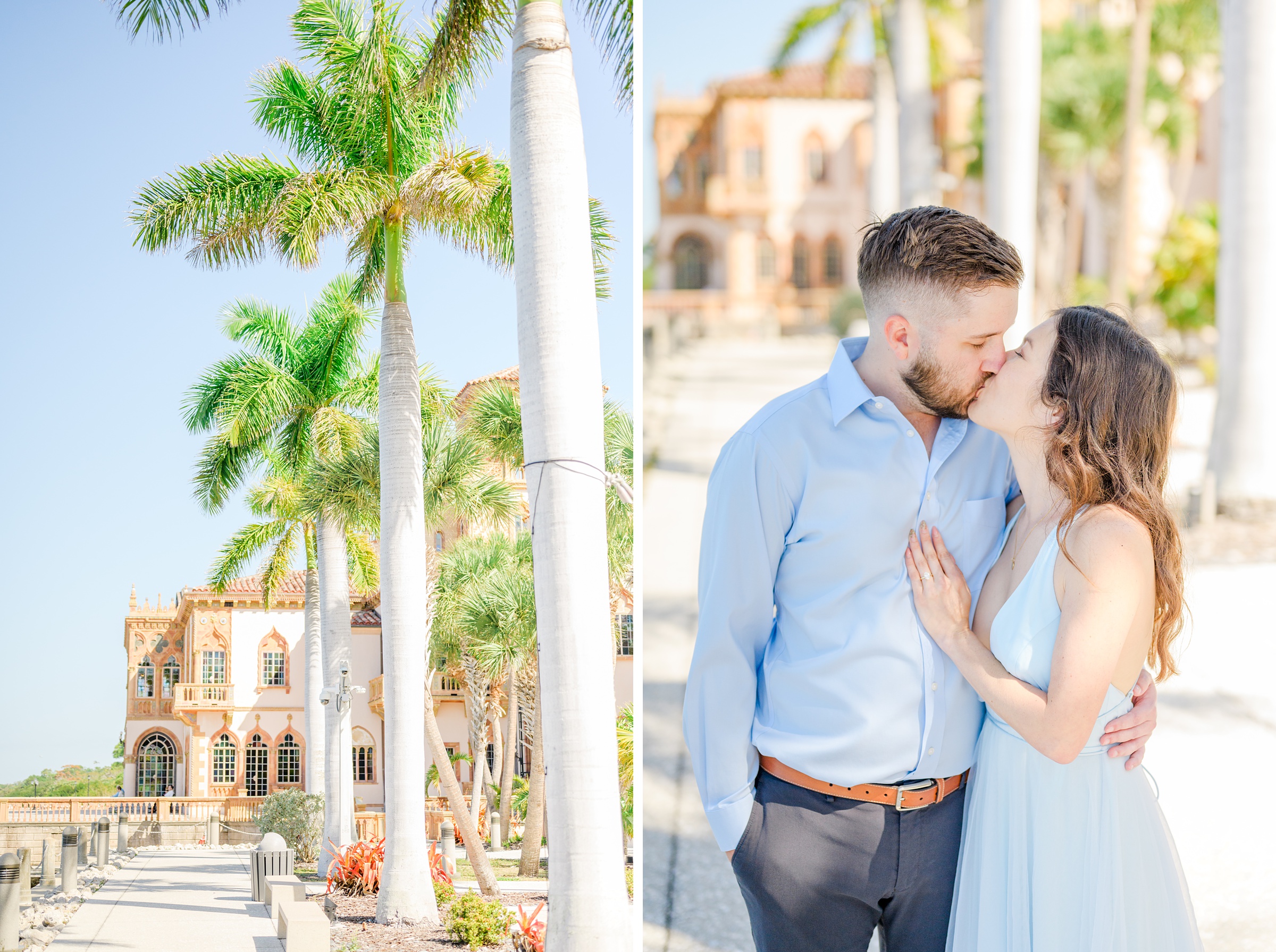 Engagement session at The Ringling Museum of Art in Sarasota, Florida photographed by Wedding Photographer Cait Kramer