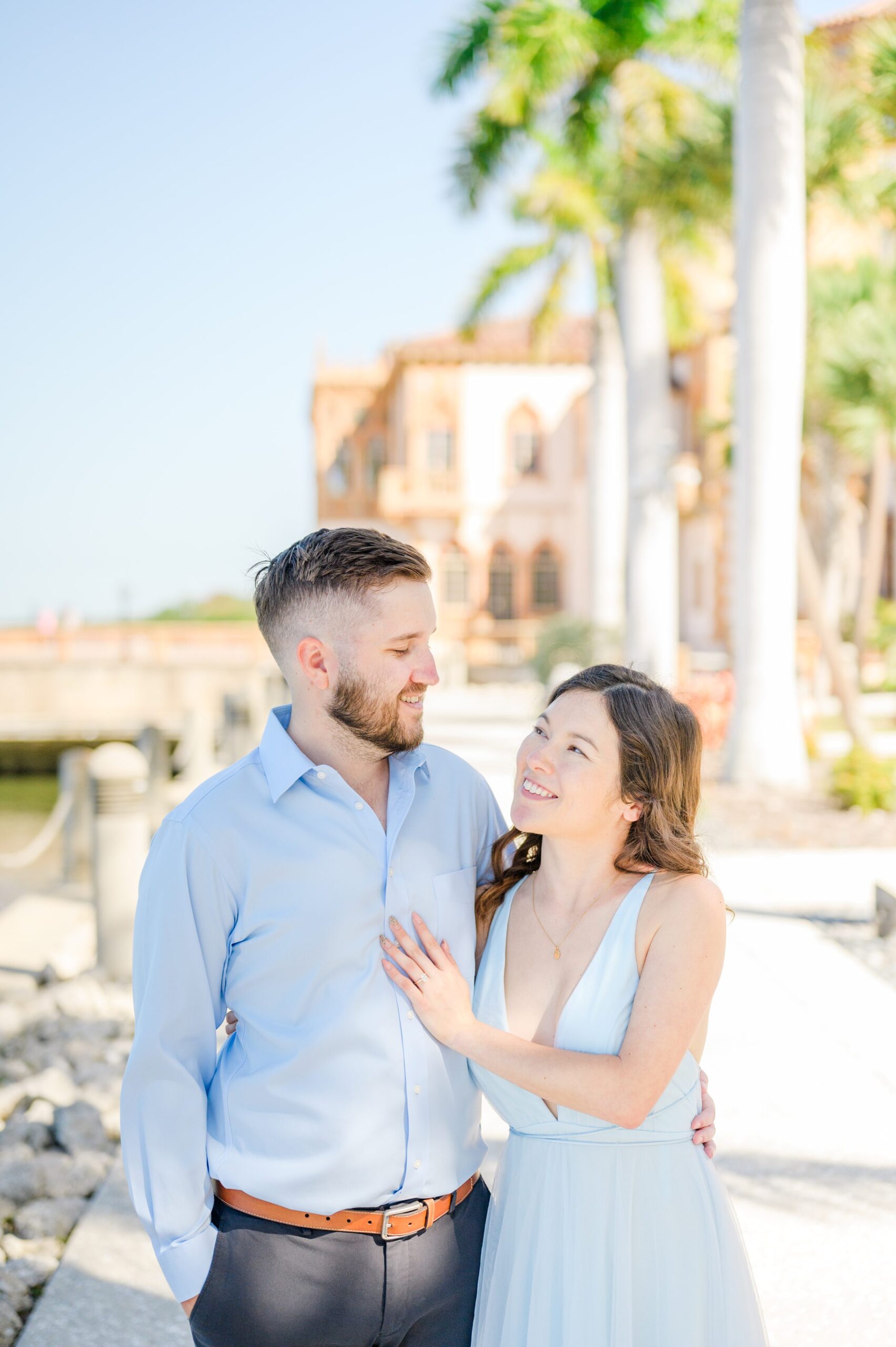 Engagement session at The Ringling Museum of Art in Sarasota, Florida photographed by Wedding Photographer Cait Kramer