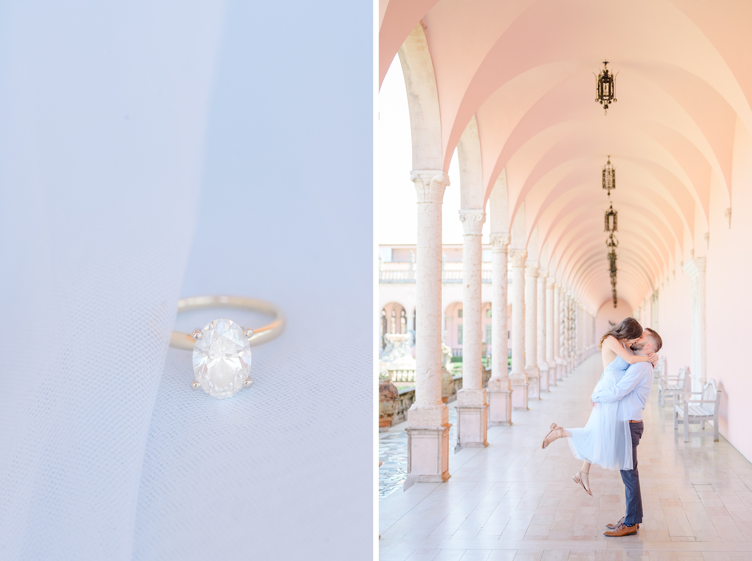 Engagement session at The Ringling Museum of Art in Sarasota, Florida photographed by Wedding Photographer Cait Kramer