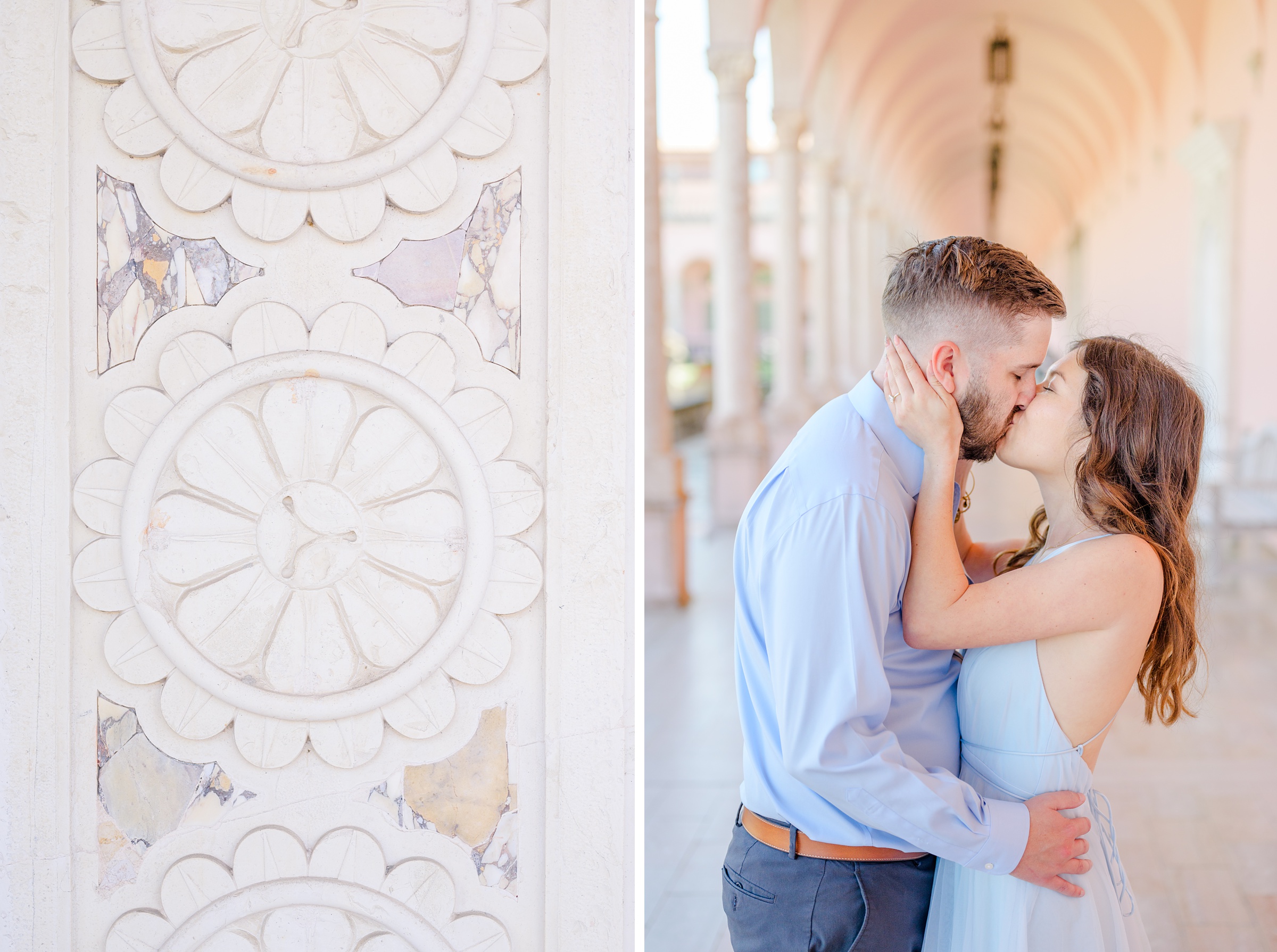 Engagement session at The Ringling Museum of Art in Sarasota, Florida photographed by Wedding Photographer Cait Kramer