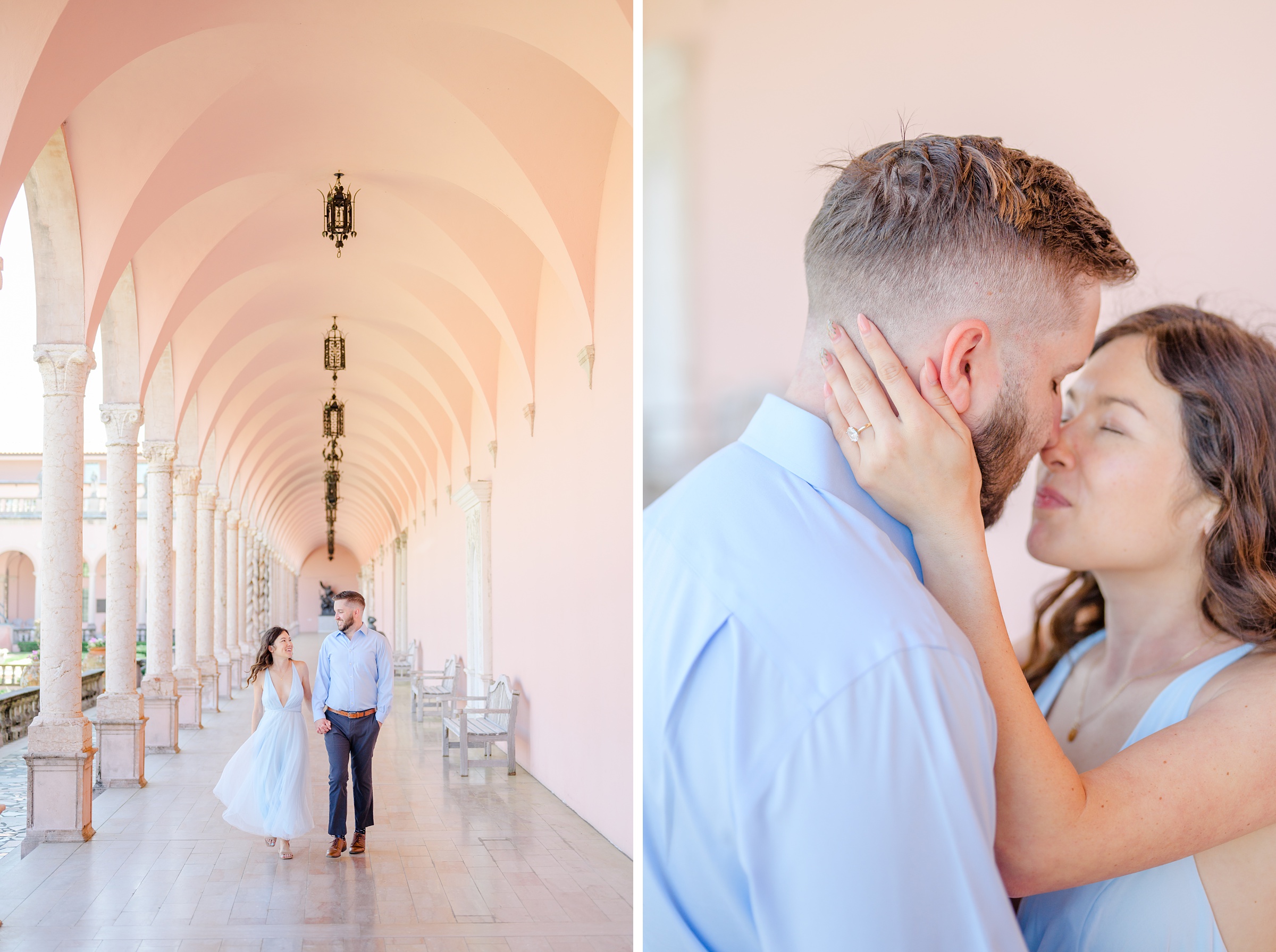 Engagement session at The Ringling Museum of Art in Sarasota, Florida photographed by Wedding Photographer Cait Kramer