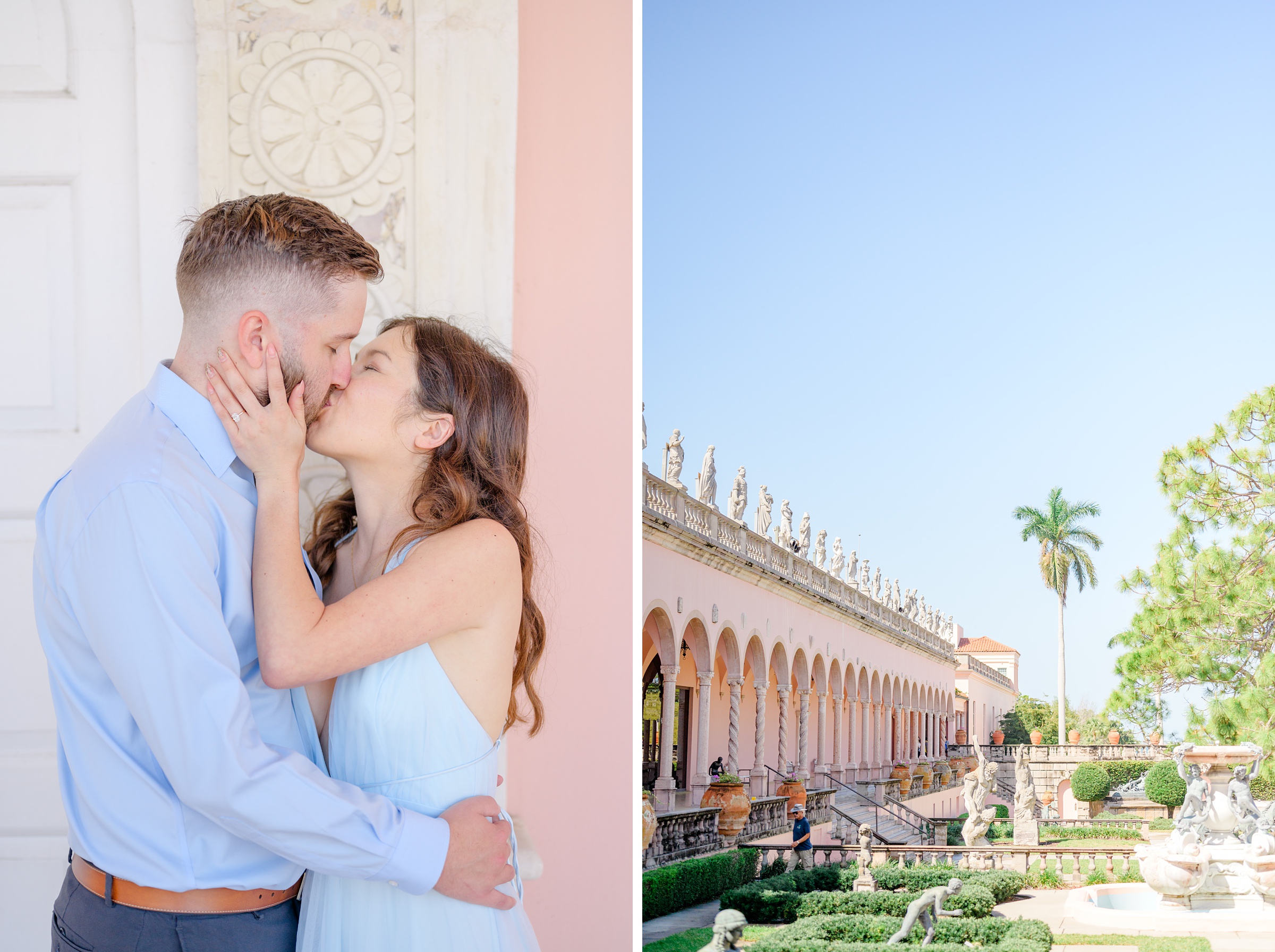 Engagement session at The Ringling Museum of Art in Sarasota, Florida photographed by Wedding Photographer Cait Kramer