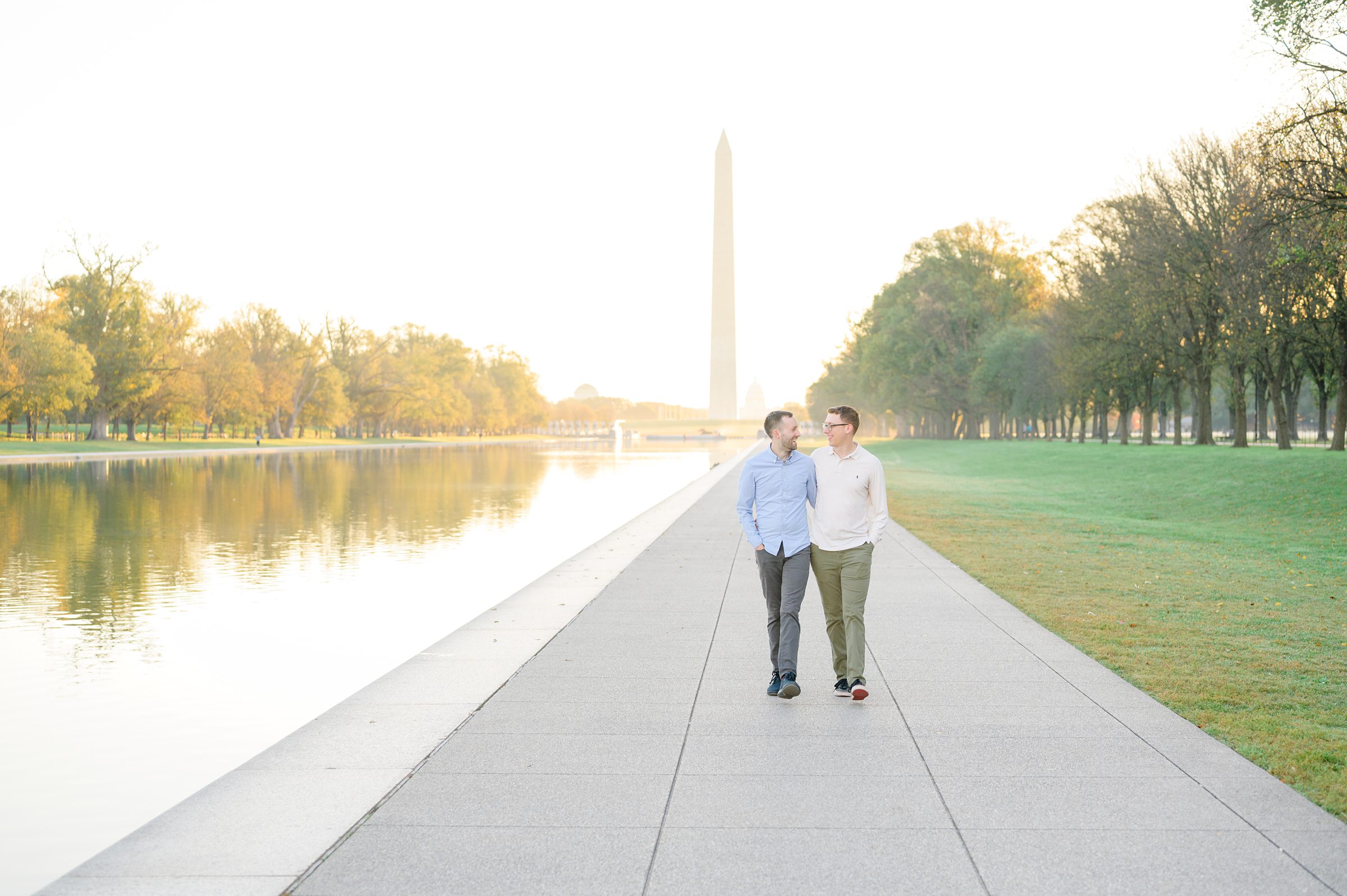 Engagement Photos on the National Mall in Washington, D.C. photographed by Baltimore Wedding Photographer Cait Kramer.