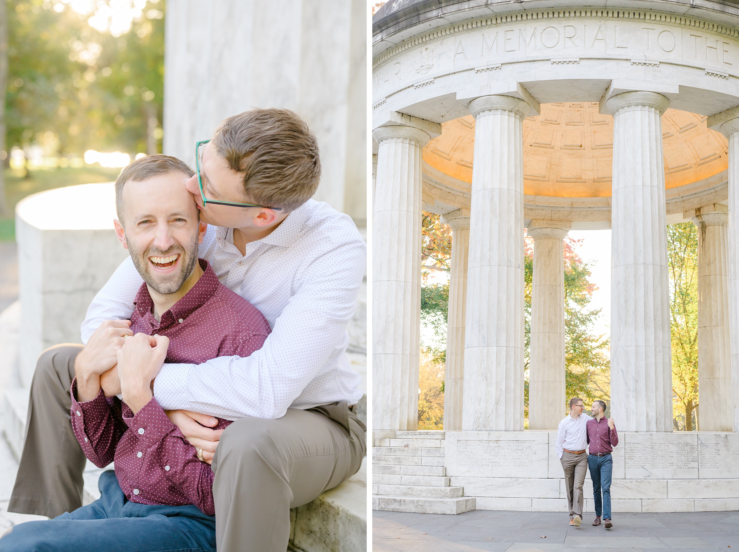 Engagement Photos on the National Mall in Washington, D.C. photographed by Baltimore Wedding Photographer Cait Kramer.
