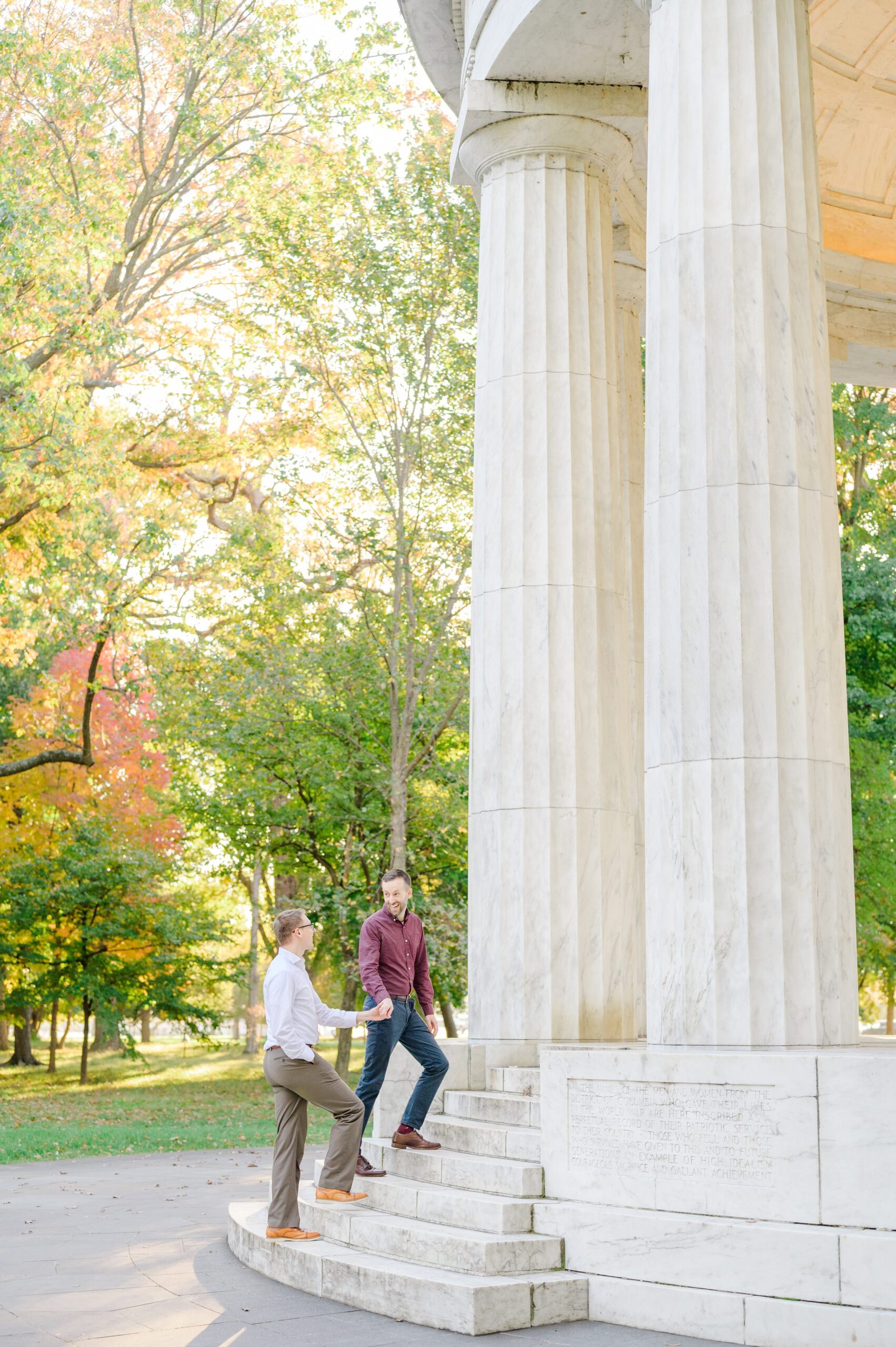 Engagement Photos on the National Mall in Washington, D.C. photographed by Baltimore Wedding Photographer Cait Kramer.